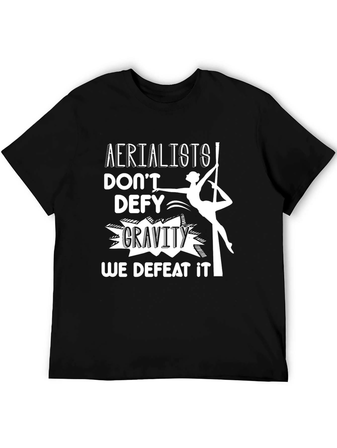 Black Aerialists Defy Gravity T-Shirt - Black view 5