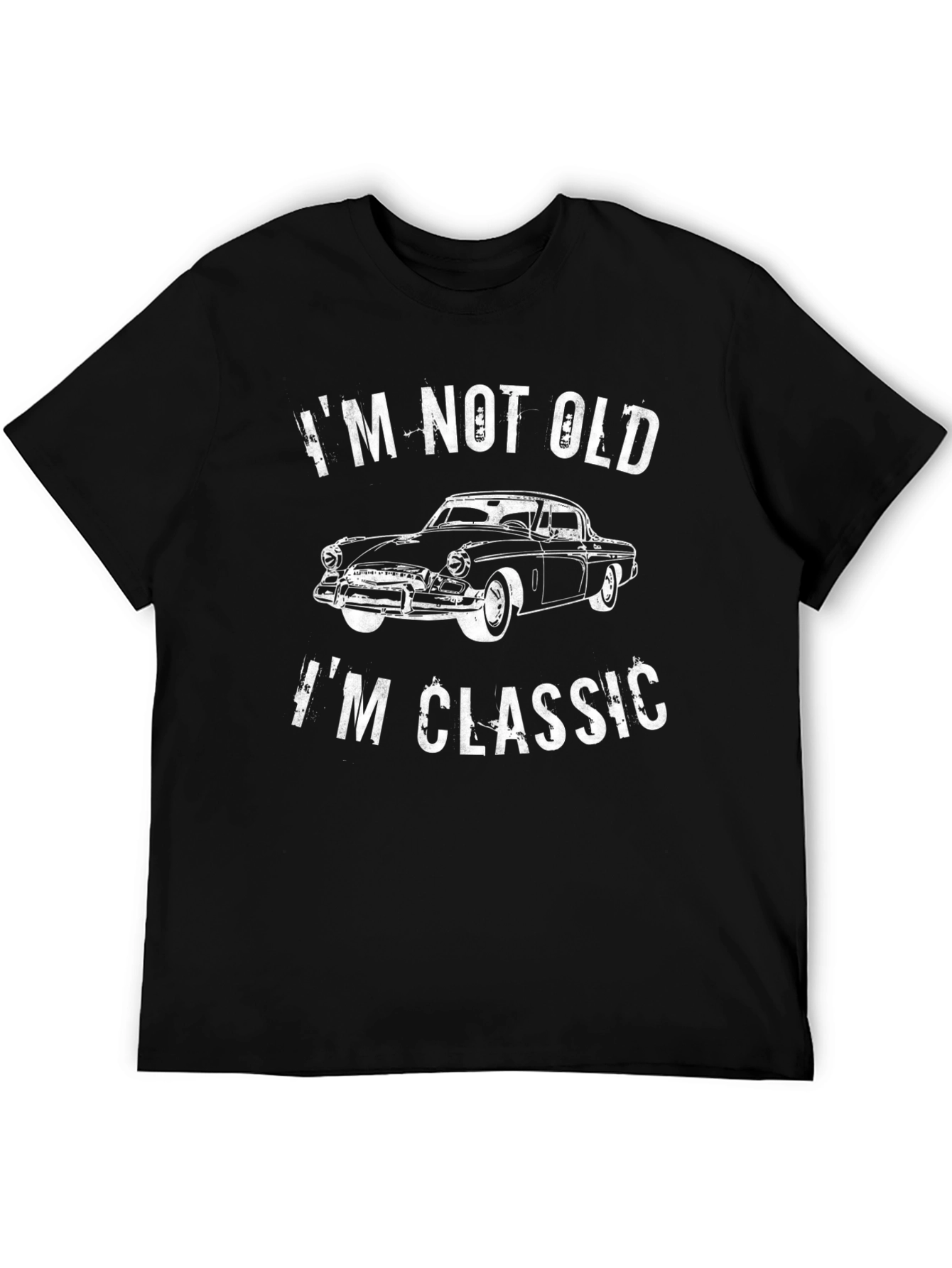 Black I'm Not Old, I'm Classic Car T-Shirt view 5
