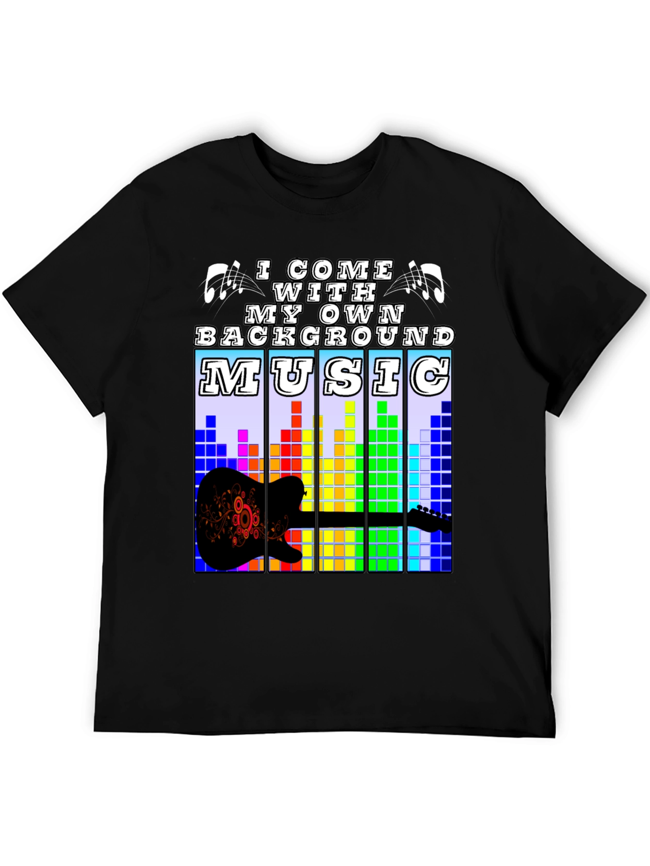 Black Music Lover's Graphic T-Shirt view 5