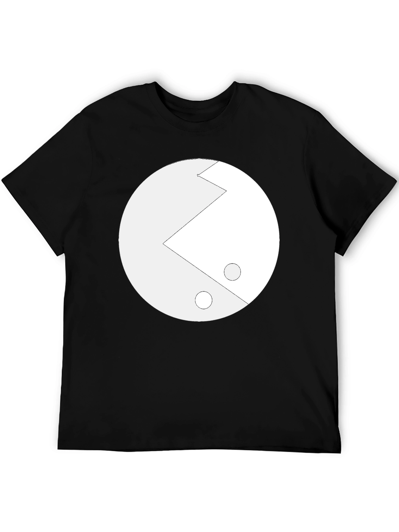 Black Minimalist Graphic Tee - Retro Arcade Design view 5