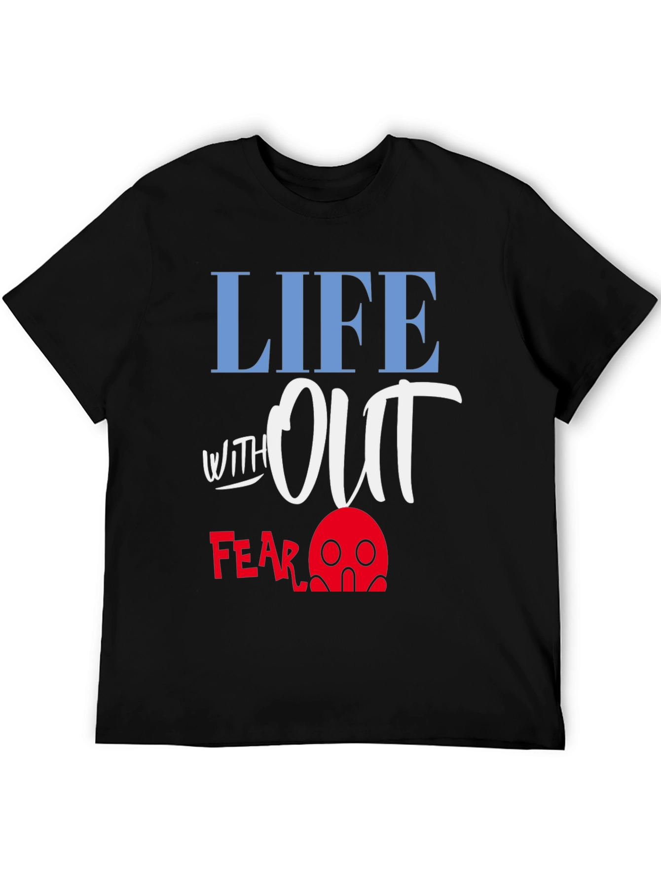 Black Life Without Fear Graphic T-Shirt view 5