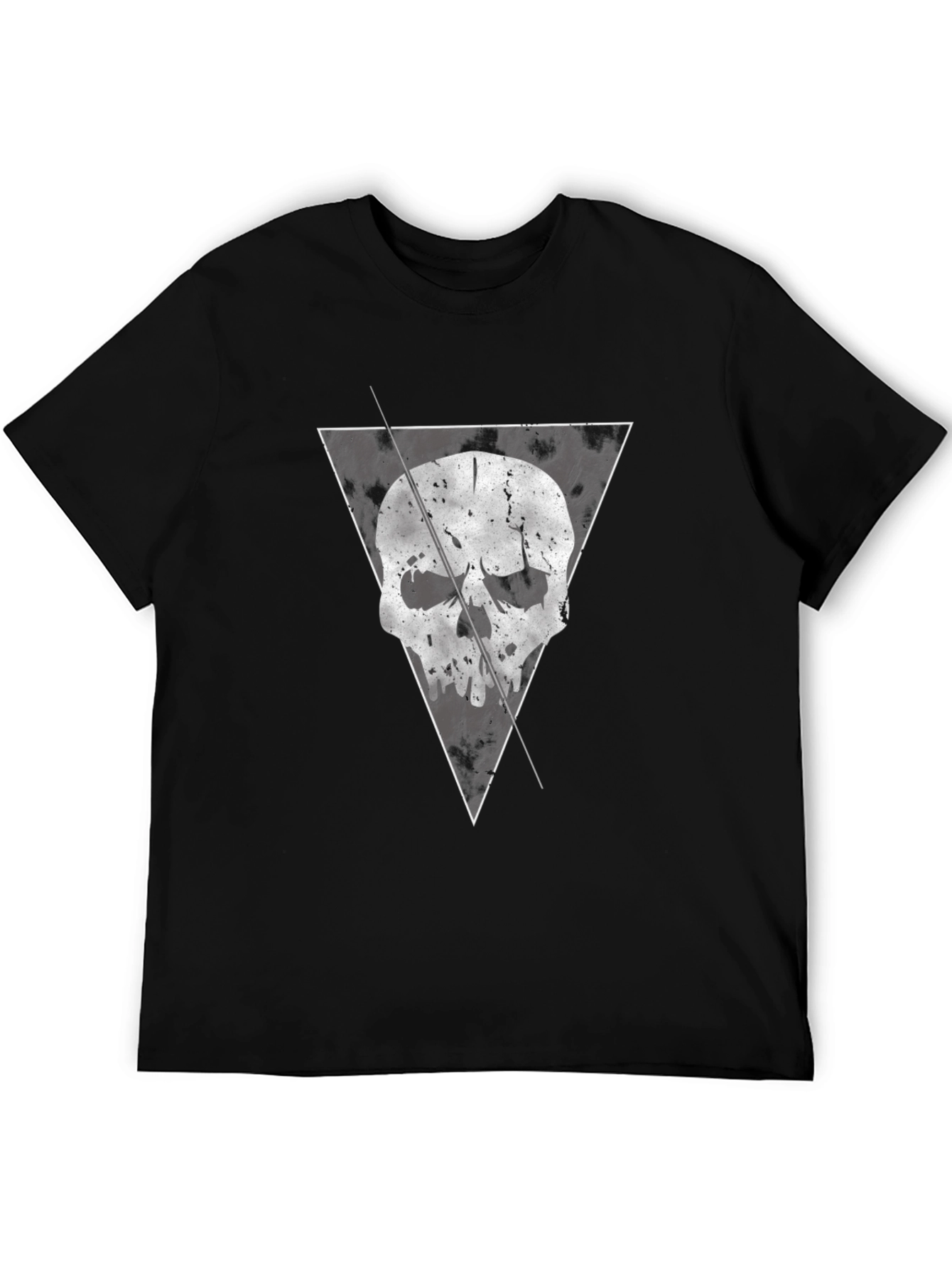 Black Skull Graphic Tee - Modern Edgy Design view 5