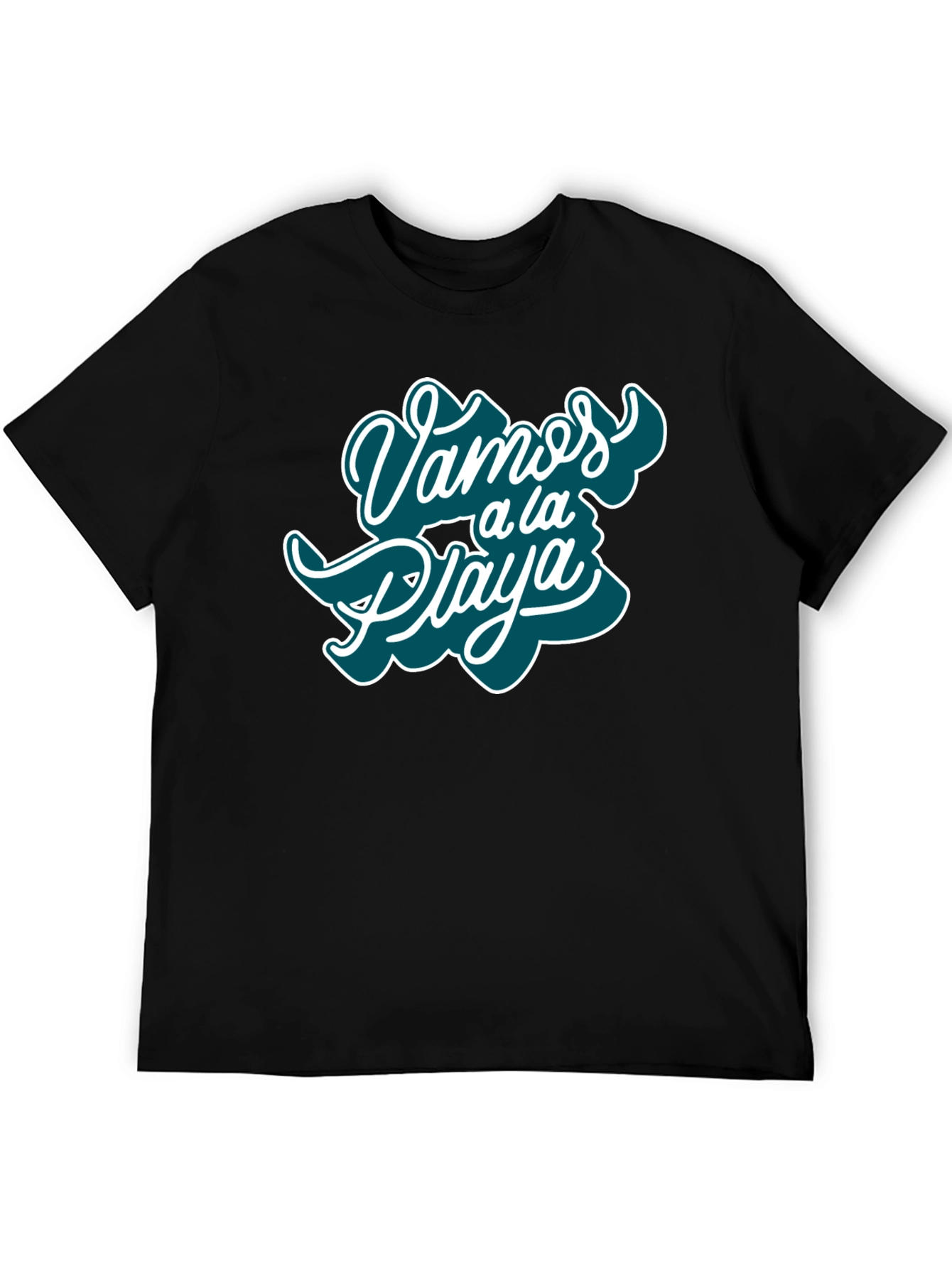 Black Vamos a la Playa T-Shirt - Stylish Vacation Tee view 5