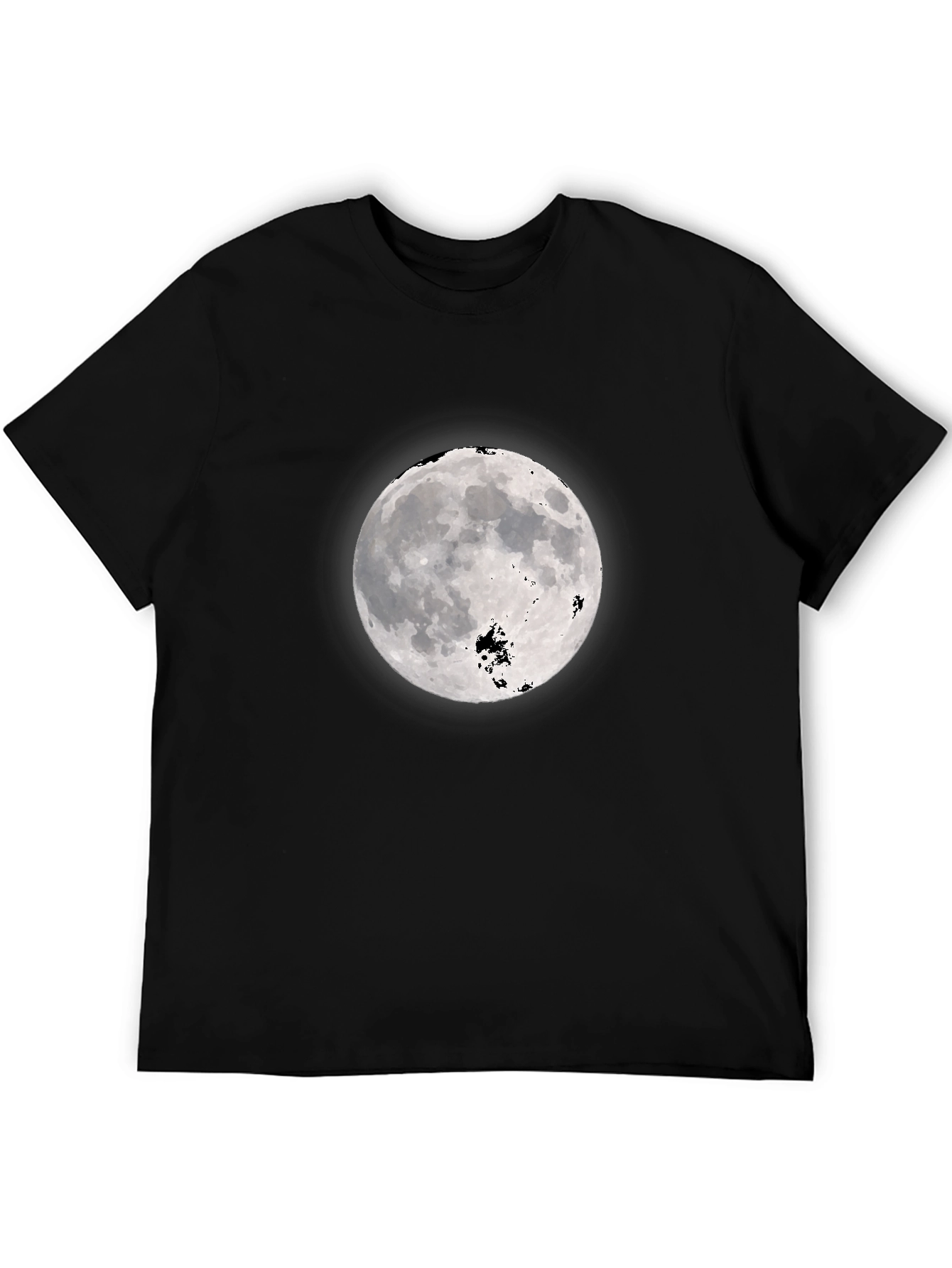 Black Moon Graphic Black T-Shirt - Celestial Style view 5
