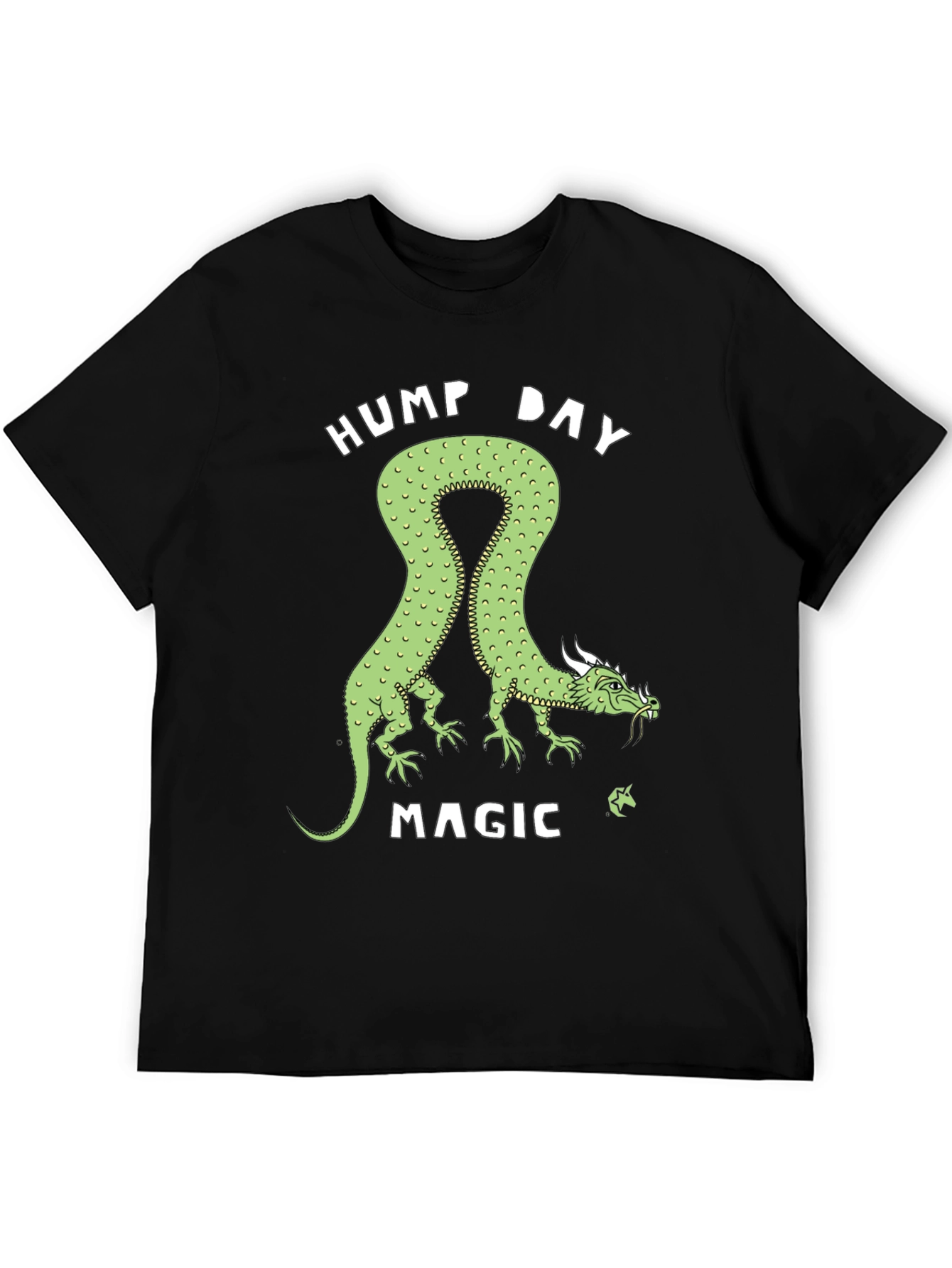Black Hump Day Magic Dragon Graphic Tee view 5