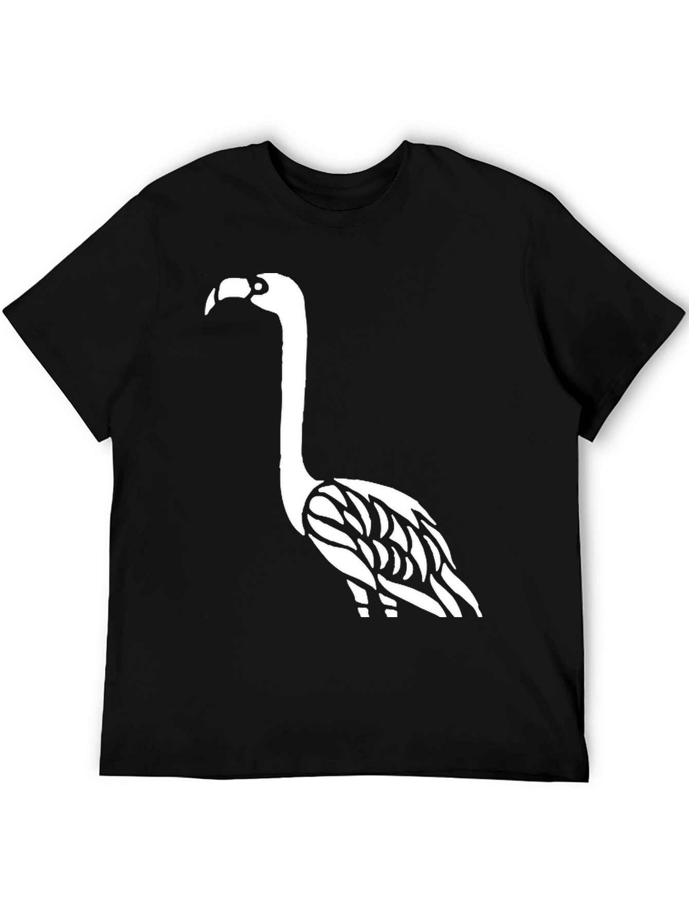 Flamingo Graphic Tee - Trendy Black Cotton Shirt - 5