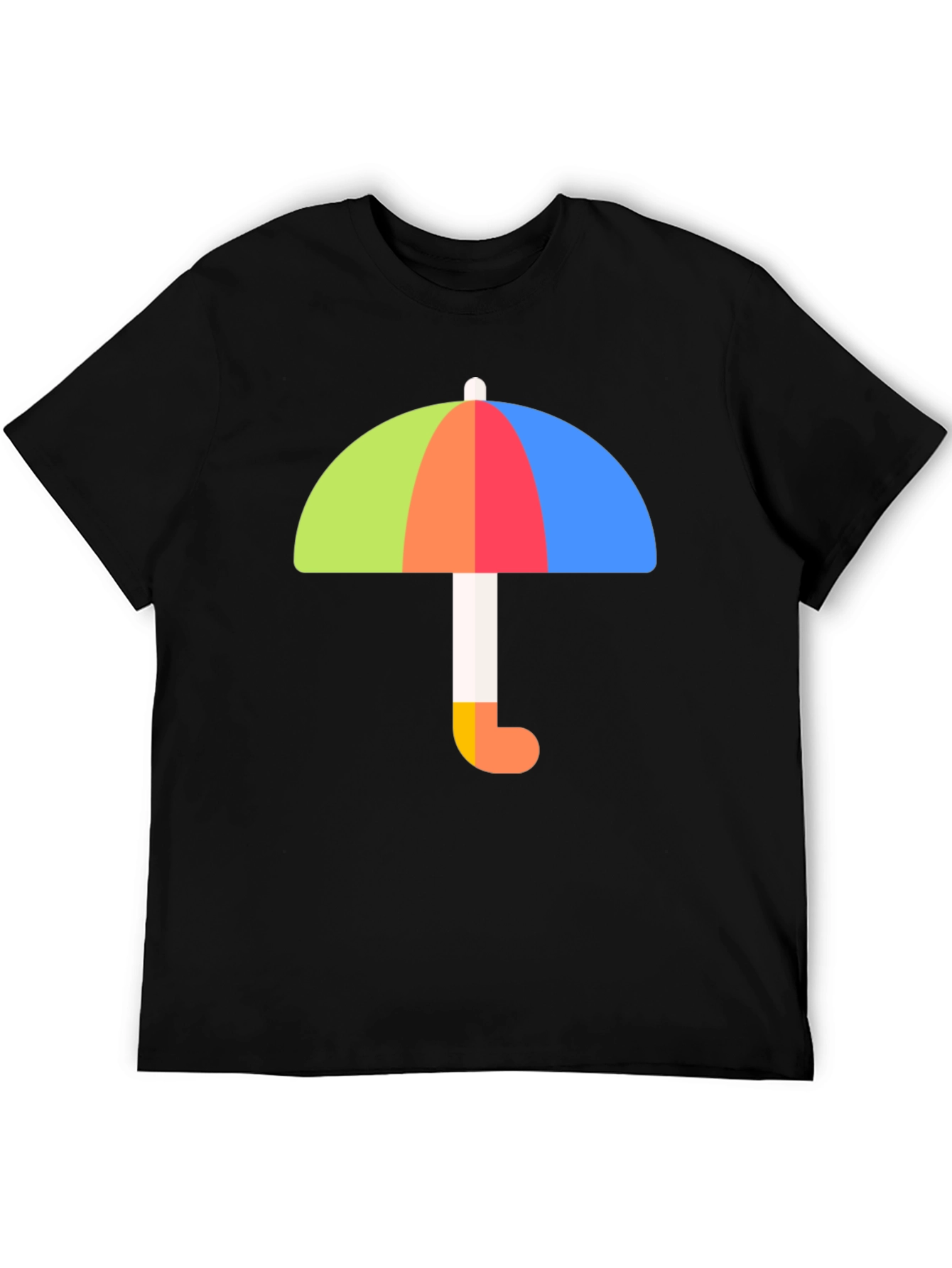 Colorful Umbrella Graphic Tee - Stylish Weather Protection - 5