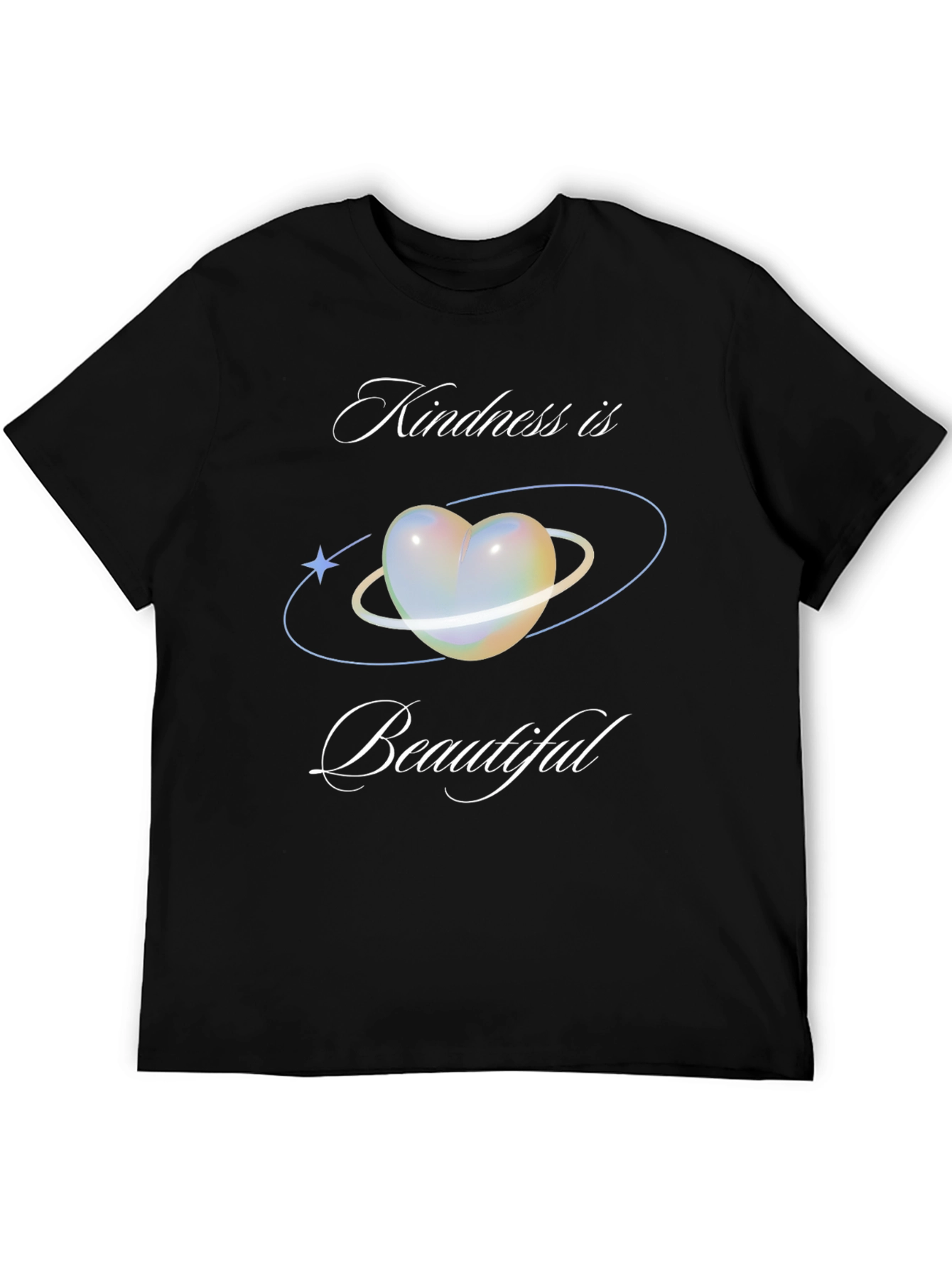 Black Kindness is Beautiful Graphic T-Shirt view 5