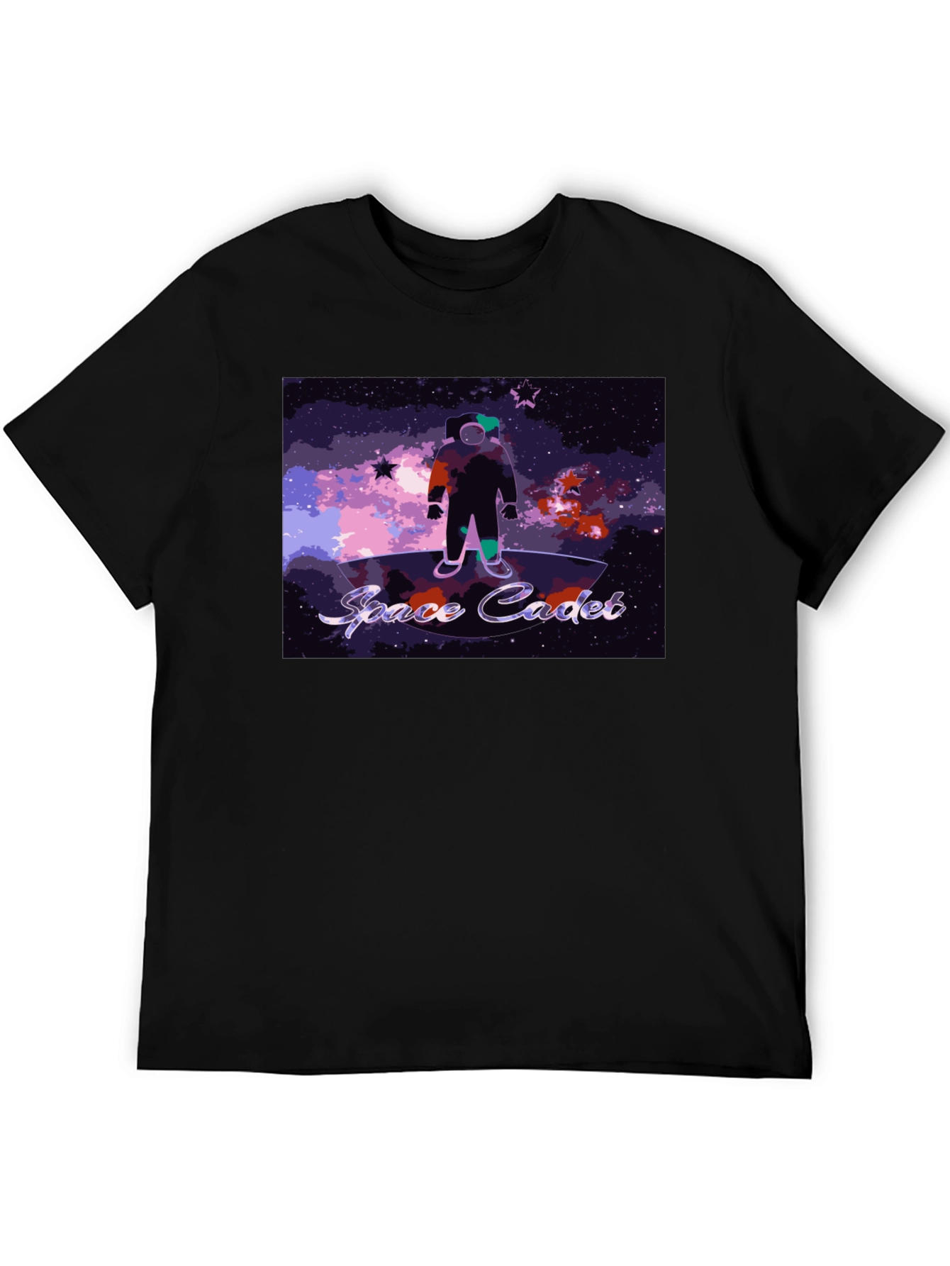 Black Space Cadet Graphic Tee - Explore the Cosmos in Style! view 5