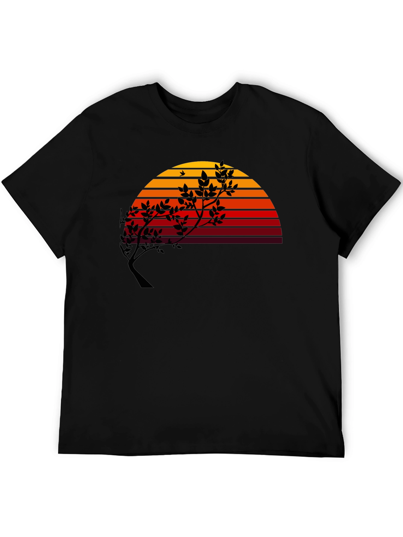 Black Sunset Tree Graphic Tee - Modern Stylish Comfort view 5