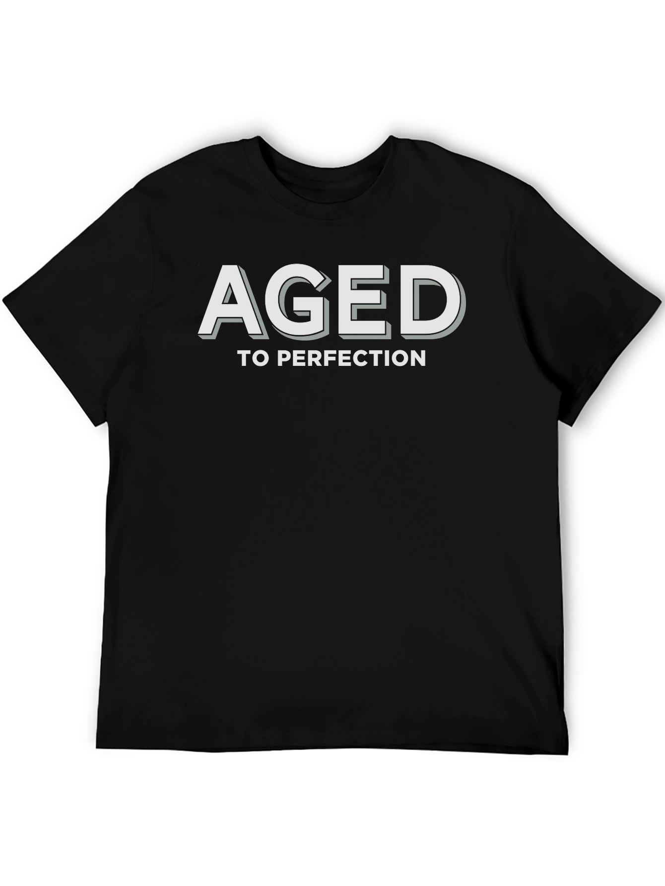 Black Aged To Perfection Graphic T-Shirt view 5