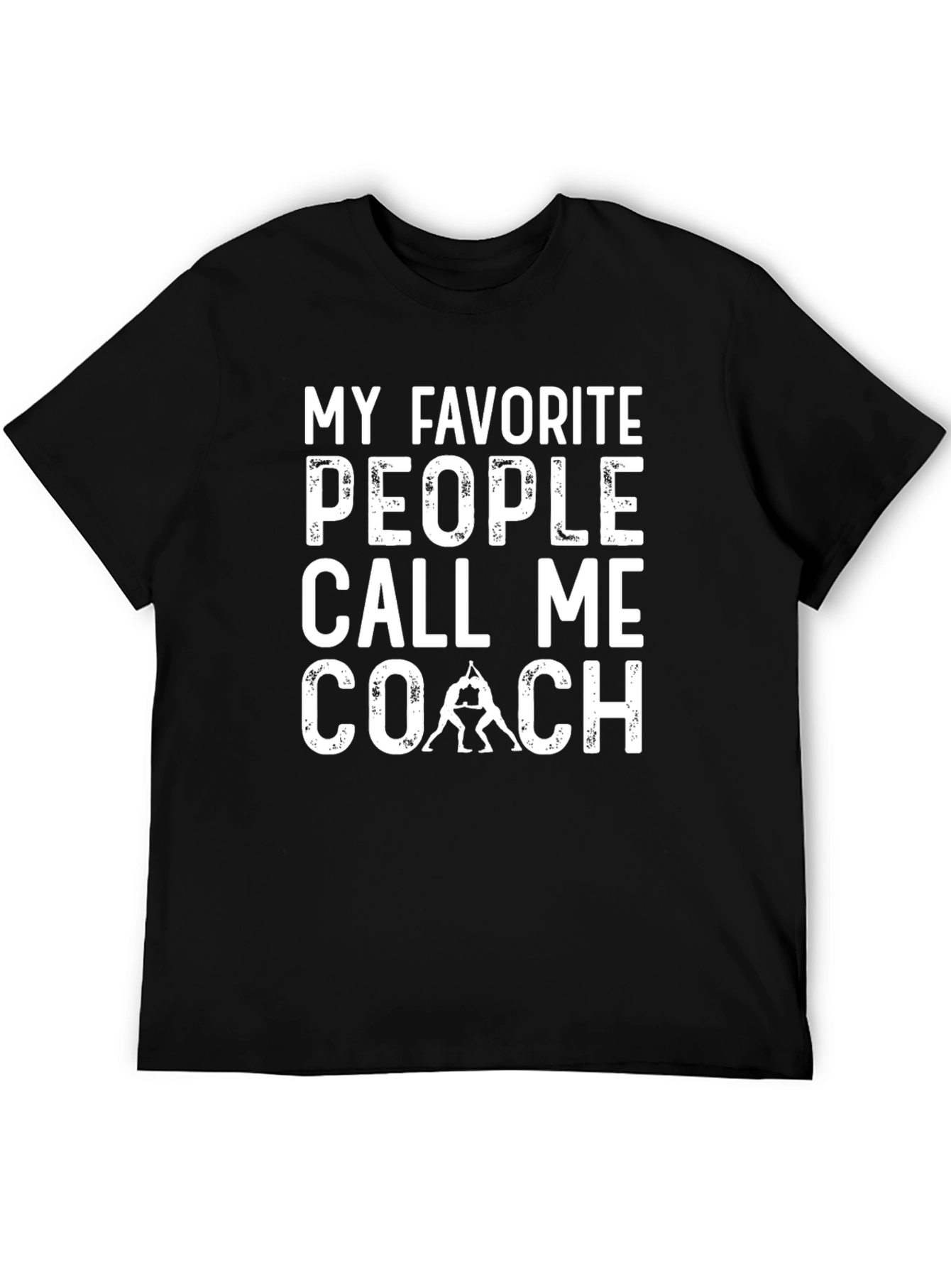 Black My Favorite People Call Me Coach T-Shirt view 5