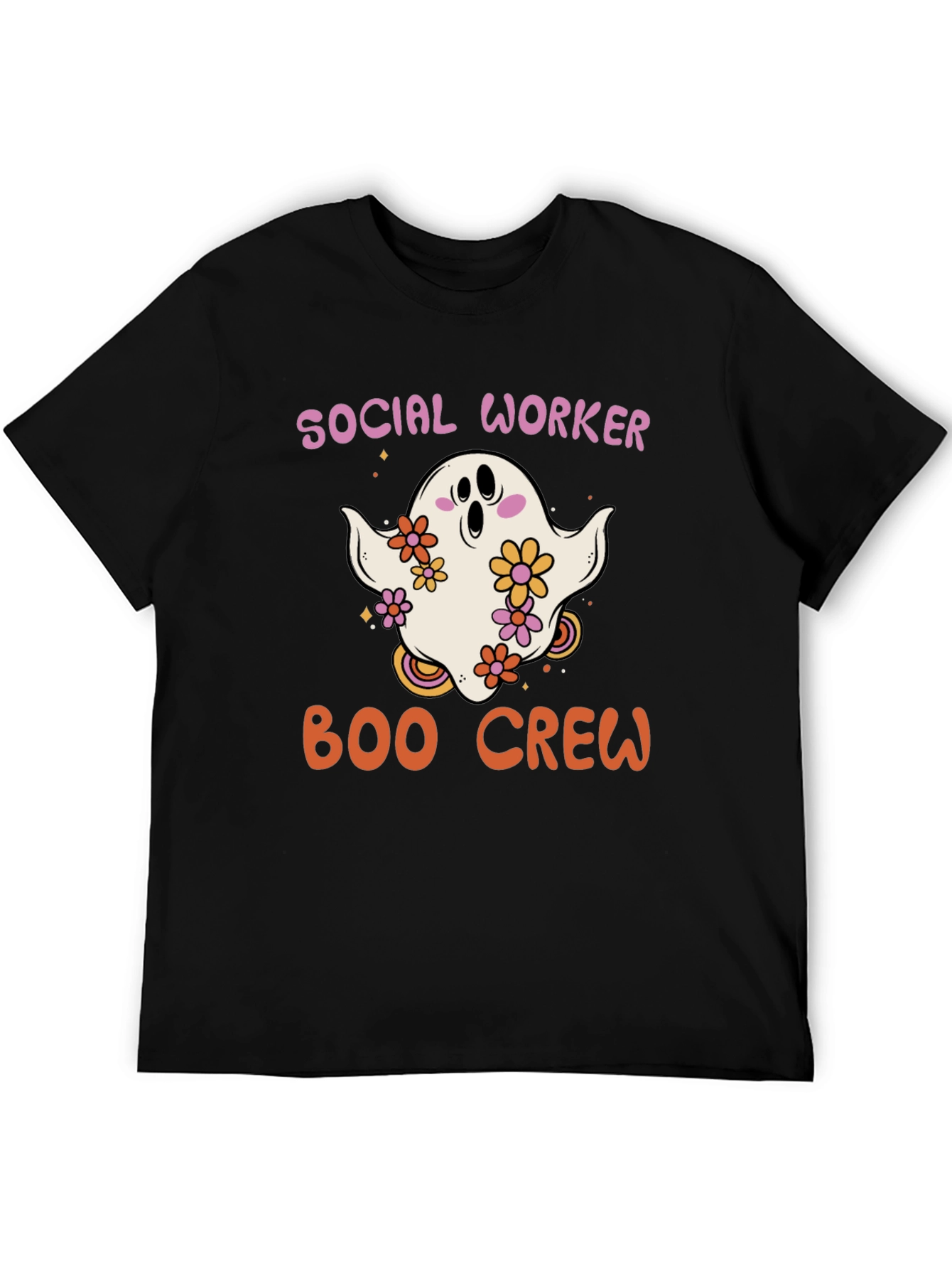 Black Social Worker Boo Crew T-Shirt view 5