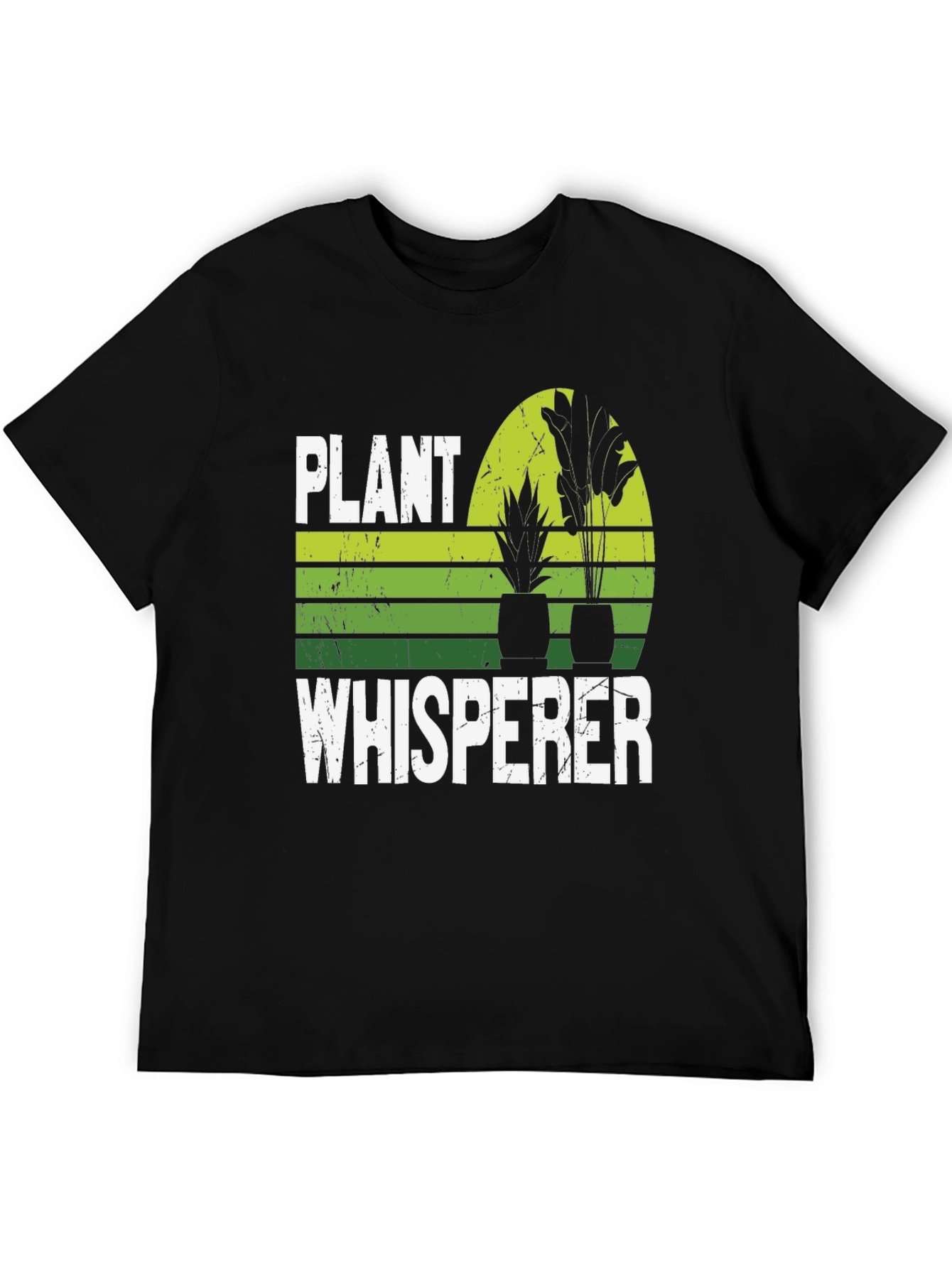 Black Plant Whisperer Graphic T-Shirt - Gardening Gift view 5