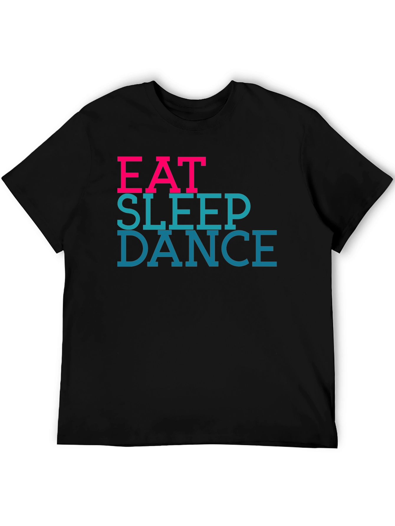 Black Eat Sleep Dance Black Graphic Tee view 5