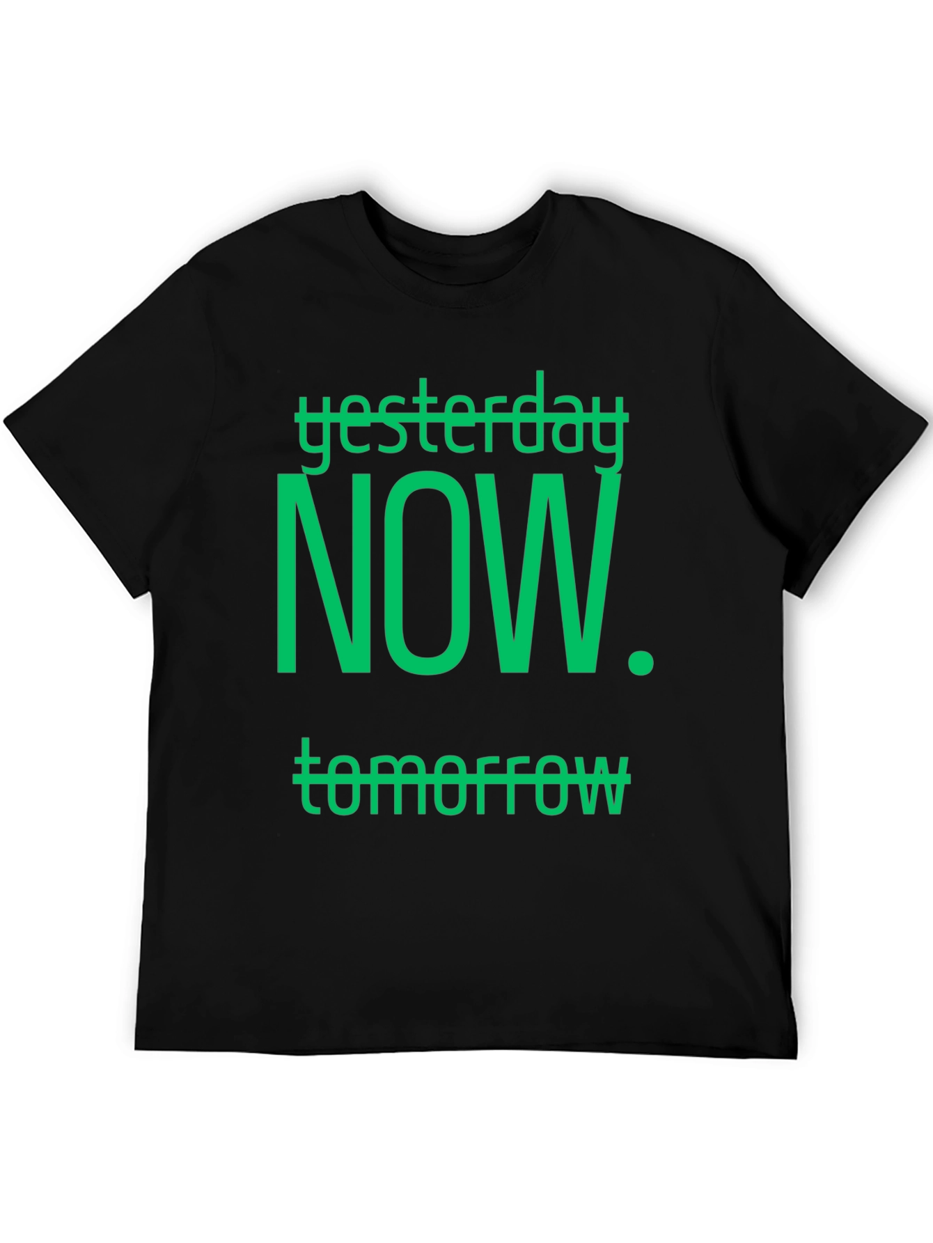 Black Yesterday, Now, Tomorrow Graphic T-Shirt view 5