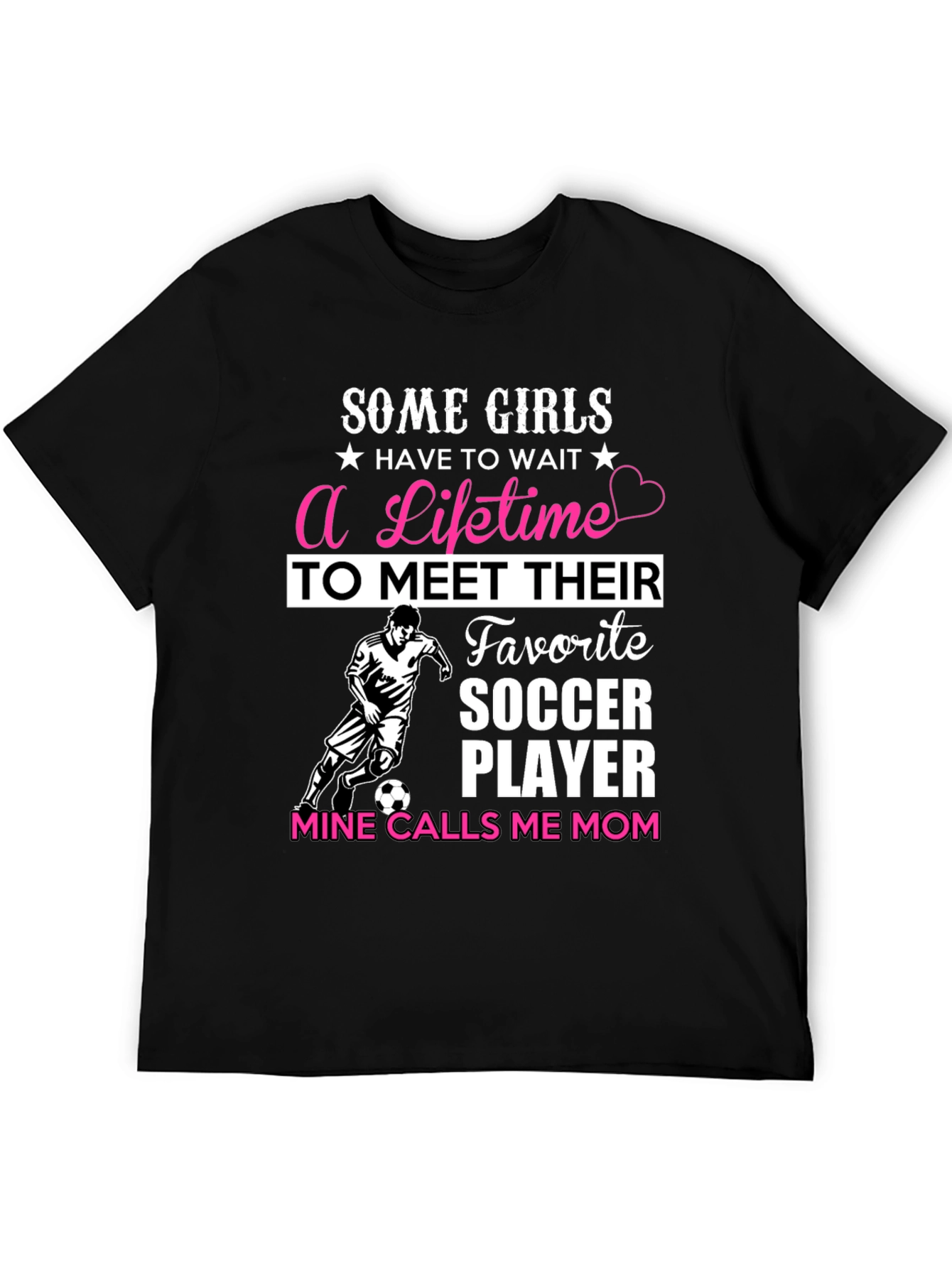 Black Soccer Mom T-Shirt - Favorite Player view 5