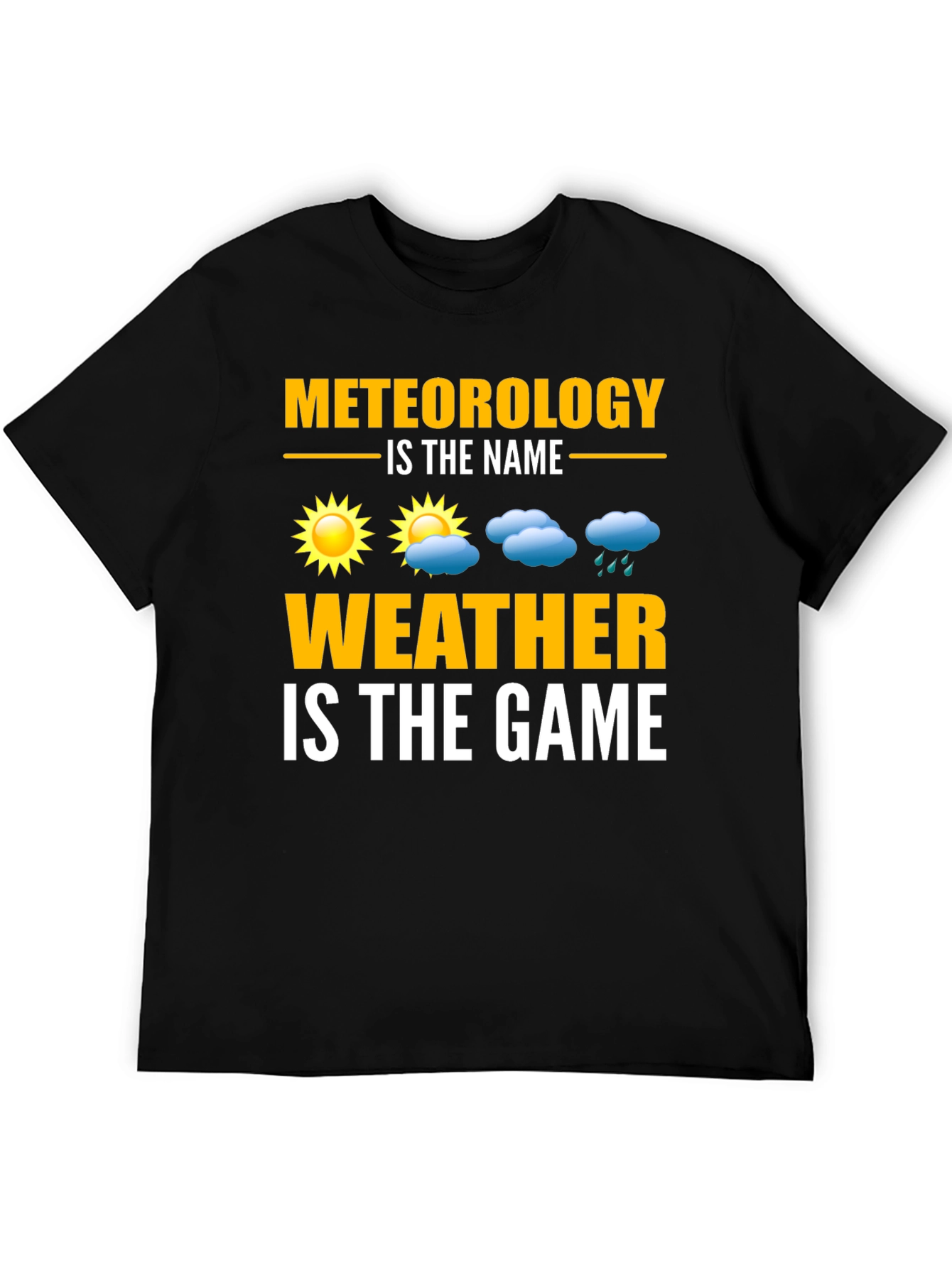 Black Meteorology Weather T-Shirt - Science Pun Tee view 5