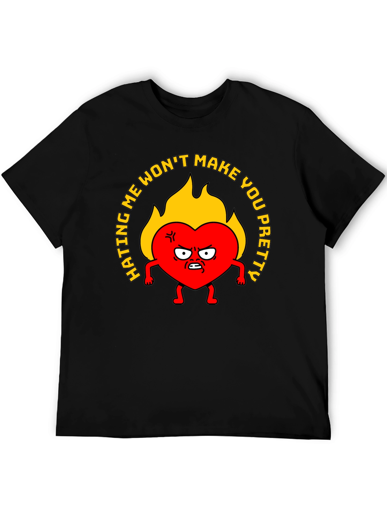 Black Hating Me Won't Make You Pretty Graphic T-Shirt view 5
