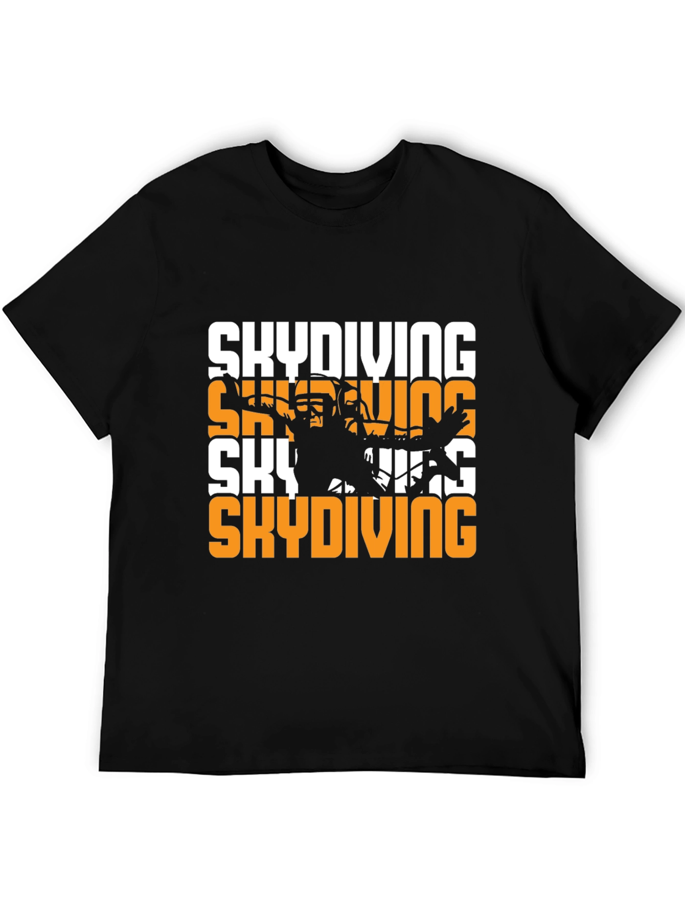 Black Skydiving Graphic Tee - Extreme Sportswear view 5