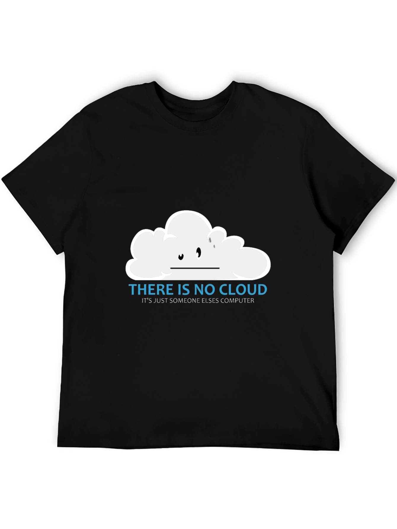 Black No Cloud Funny Tech T-Shirt - Programmer Gift view 5