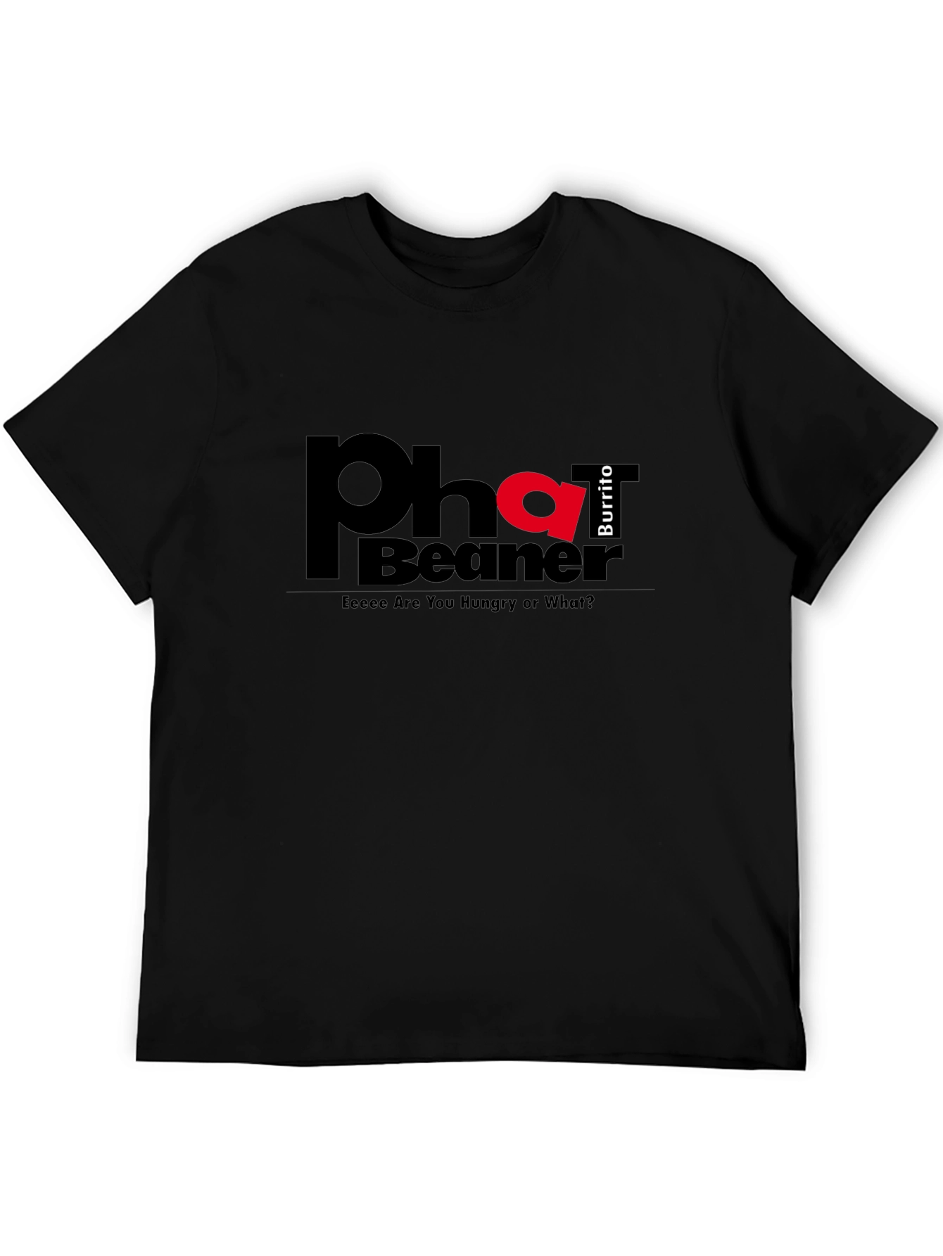 Black Phat Beaner Burrito Graphic T-Shirt view 5