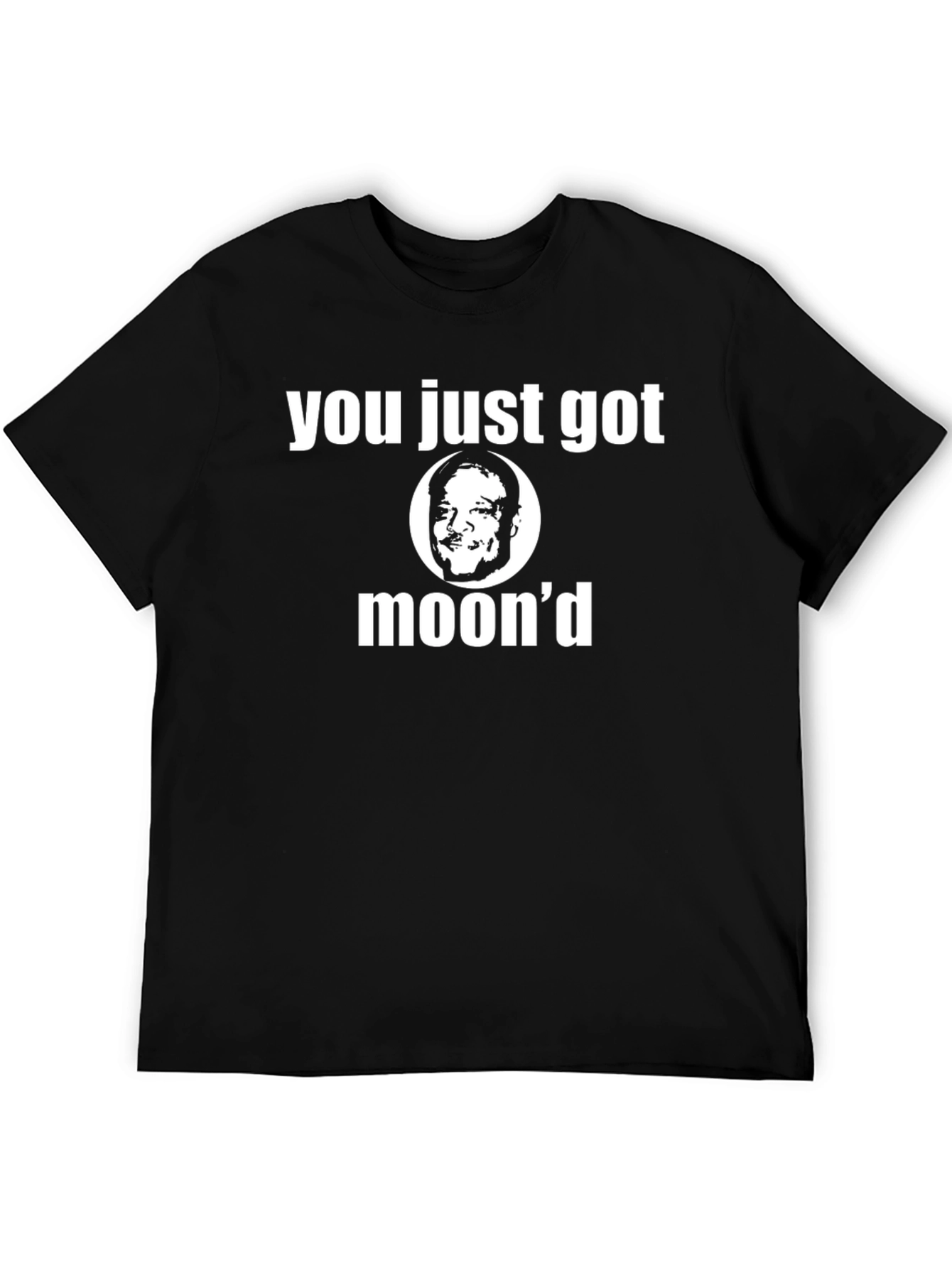 Black You Just Got Moon'd T-Shirt - Black view 5