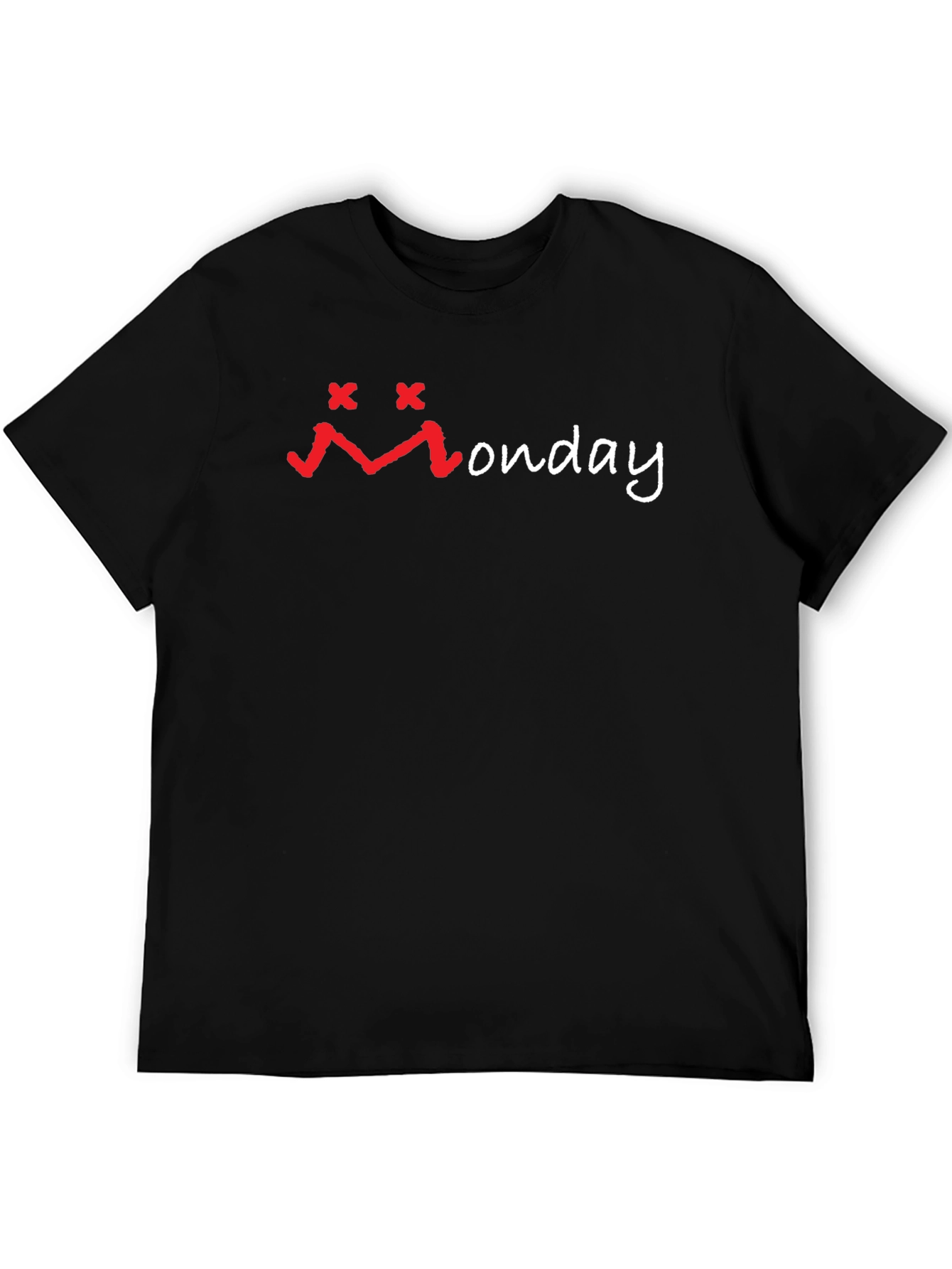 Black Monday Graphic Black T-Shirt - Soft Cotton Blend view 5