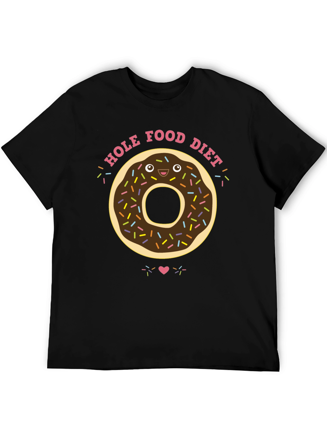 Black Hole Food Diet Donut T-Shirt view 5