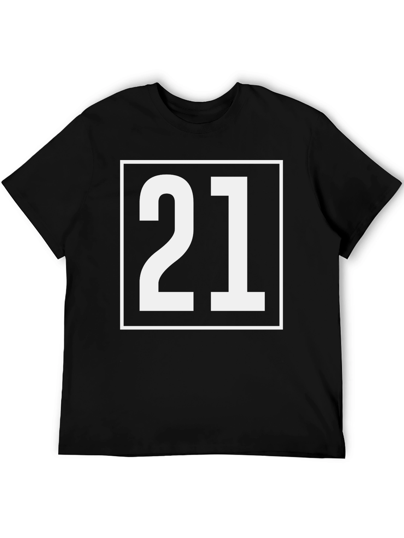 Black Bold 21 Graphic Tee - Classic Black T-Shirt view 5