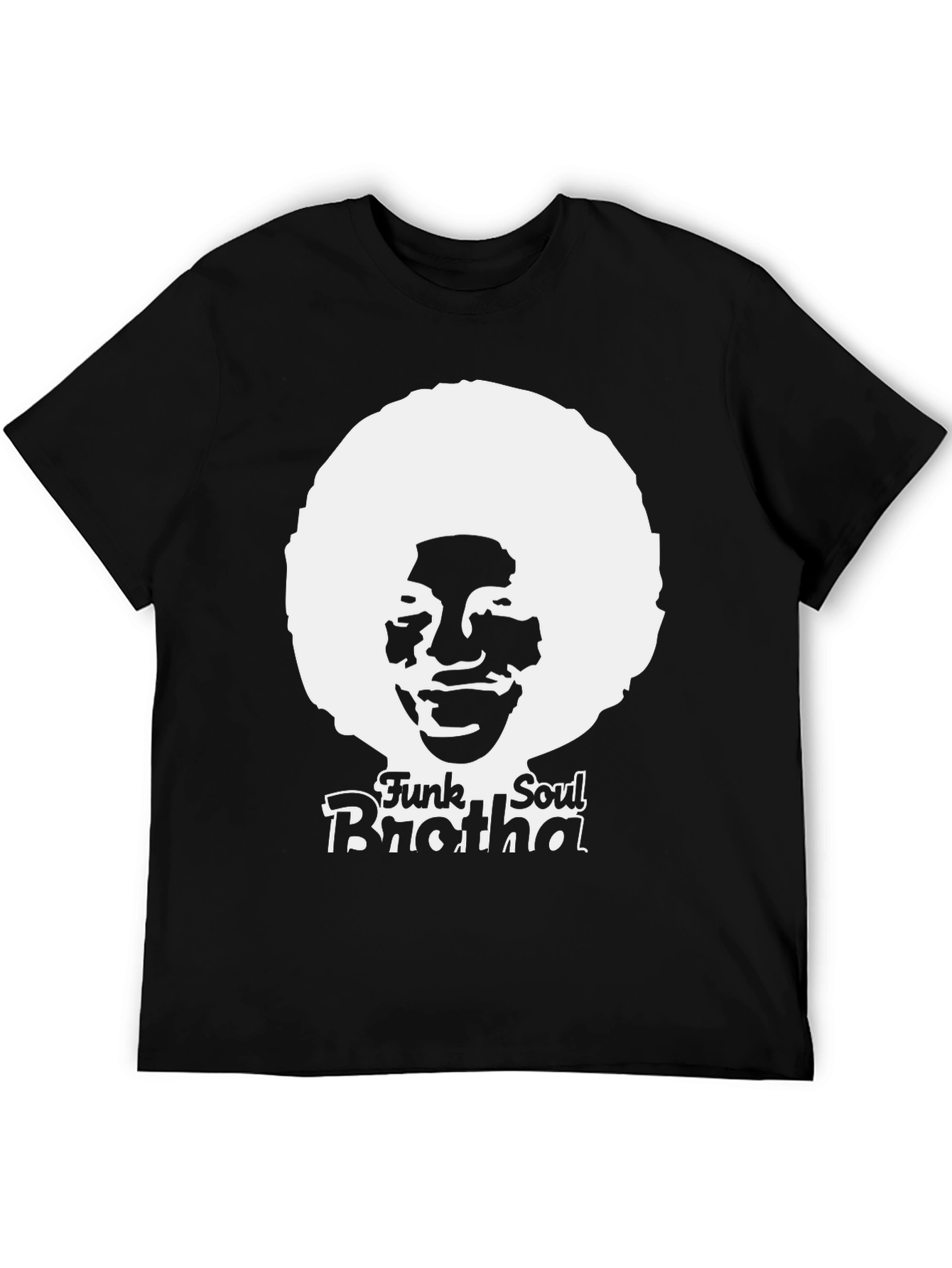 Black Funk Soul Brotha Graphic Tee view 5