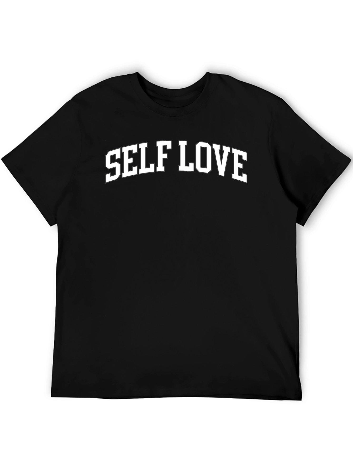 Black Self Love Black Graphic T-Shirt view 5