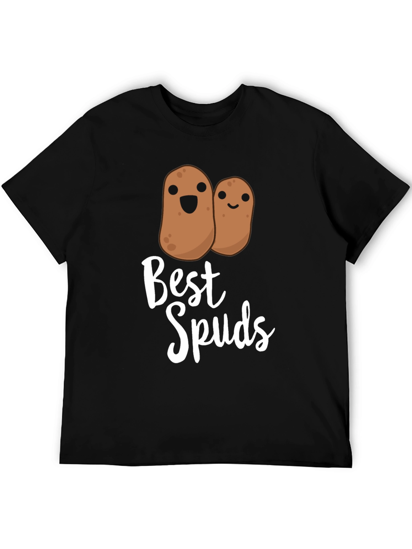 Black Best Spuds T-Shirt - Funny Potato Graphic Tee view 5