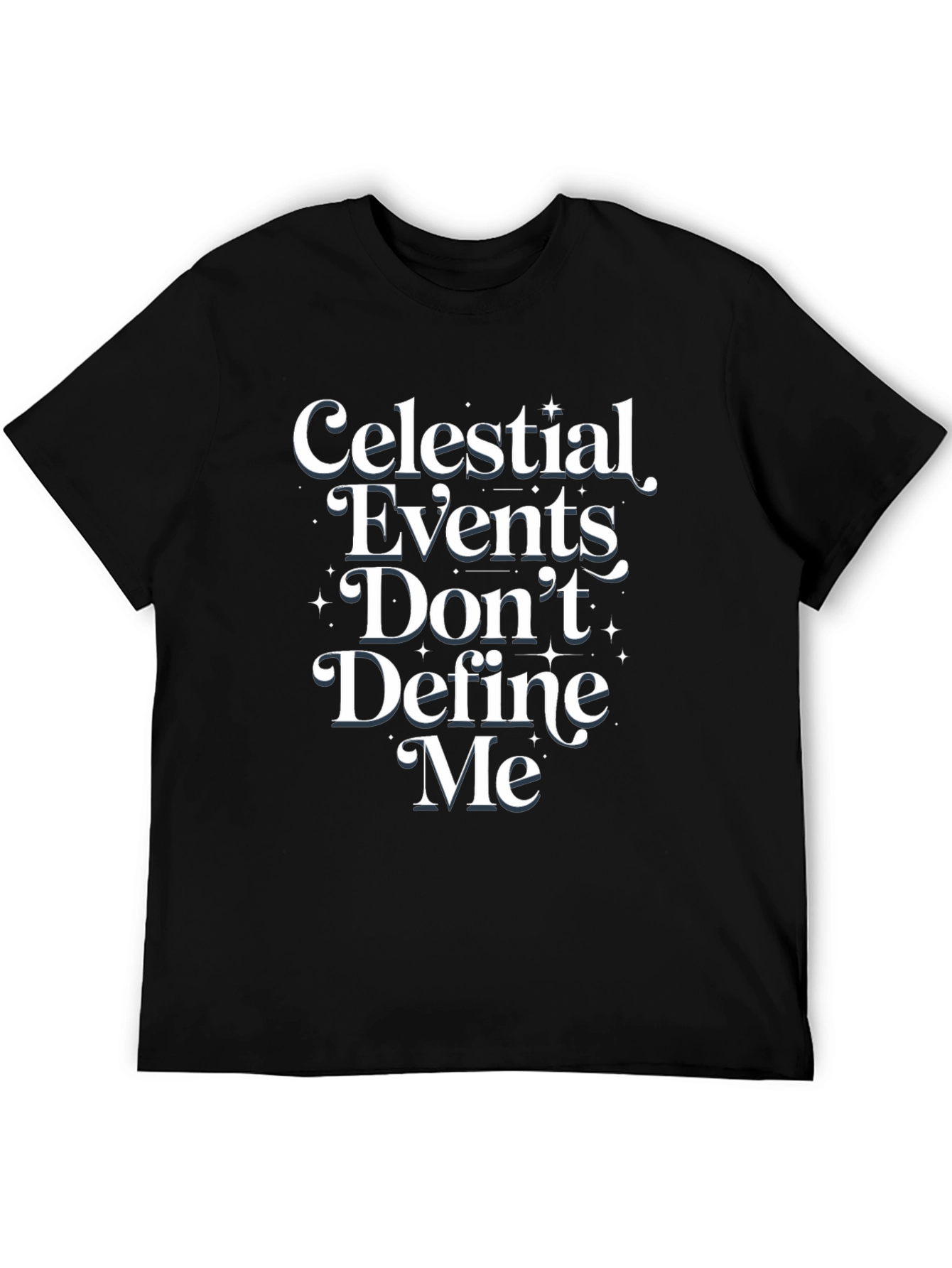Black Celestial Events T-Shirt: Bold Statement Tee view 5