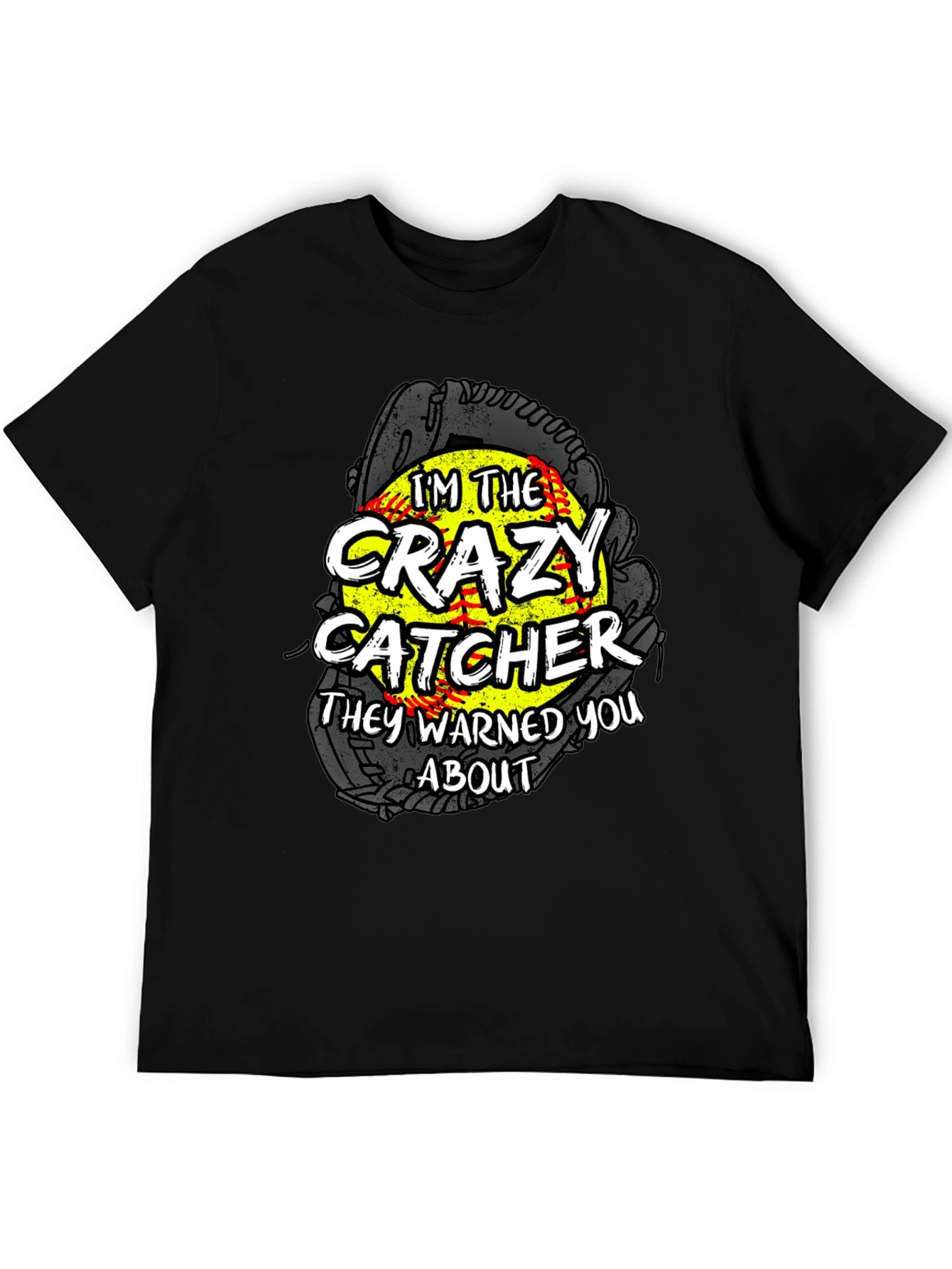 Crazy Catcher Softball Graphic Tee - 5