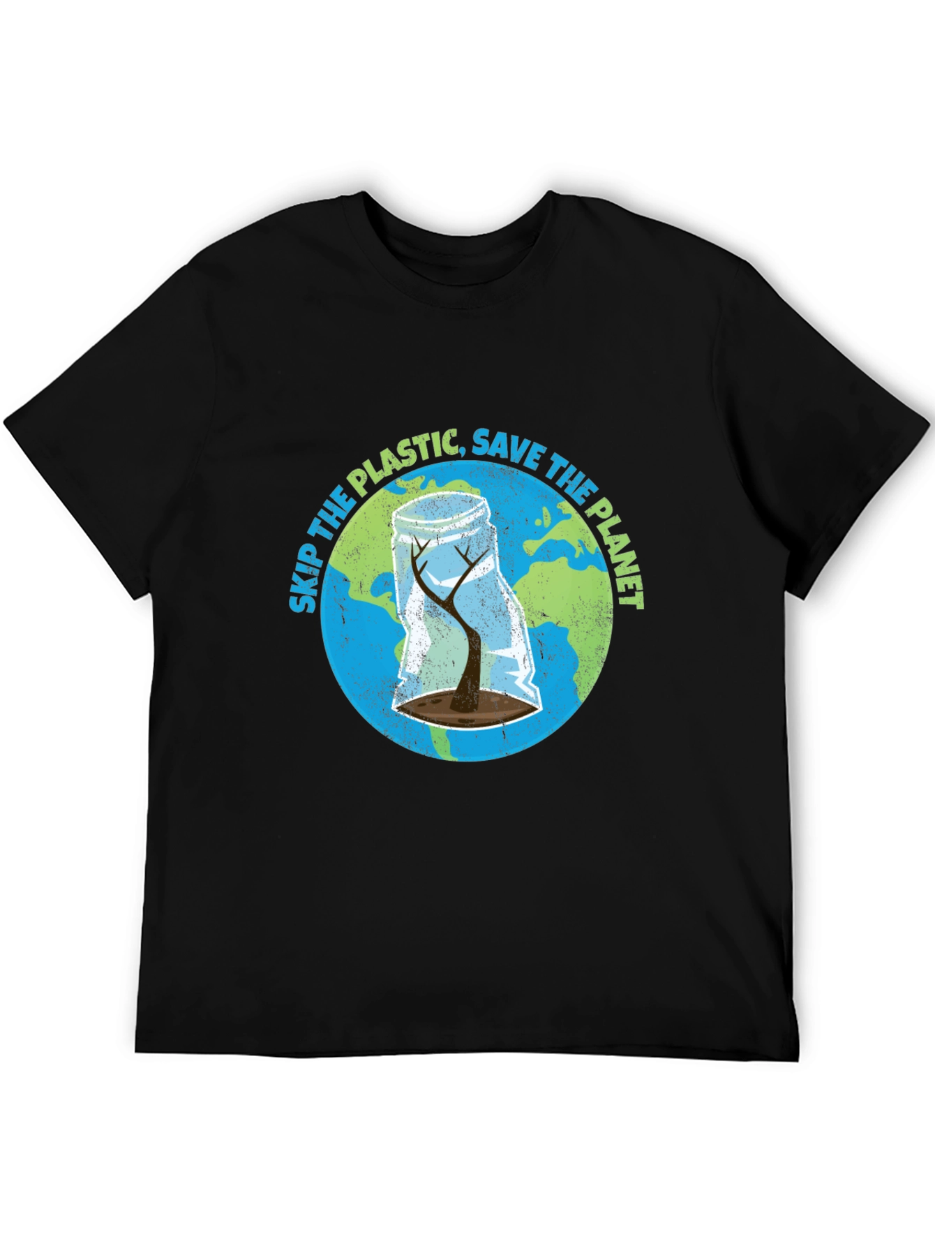 Black Save The Planet Graphic T-Shirt view 5