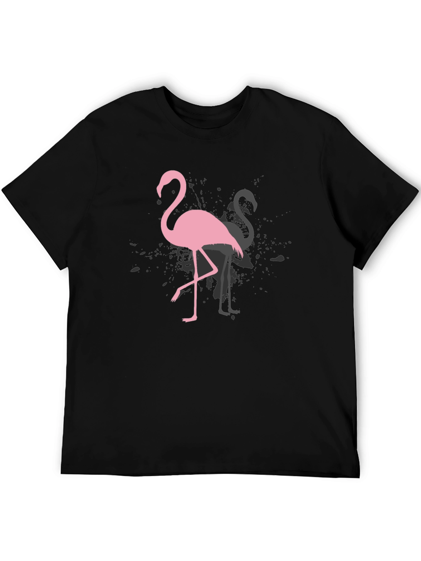 Black Flamingo Graphic Tee - Trendy Black T-Shirt view 5