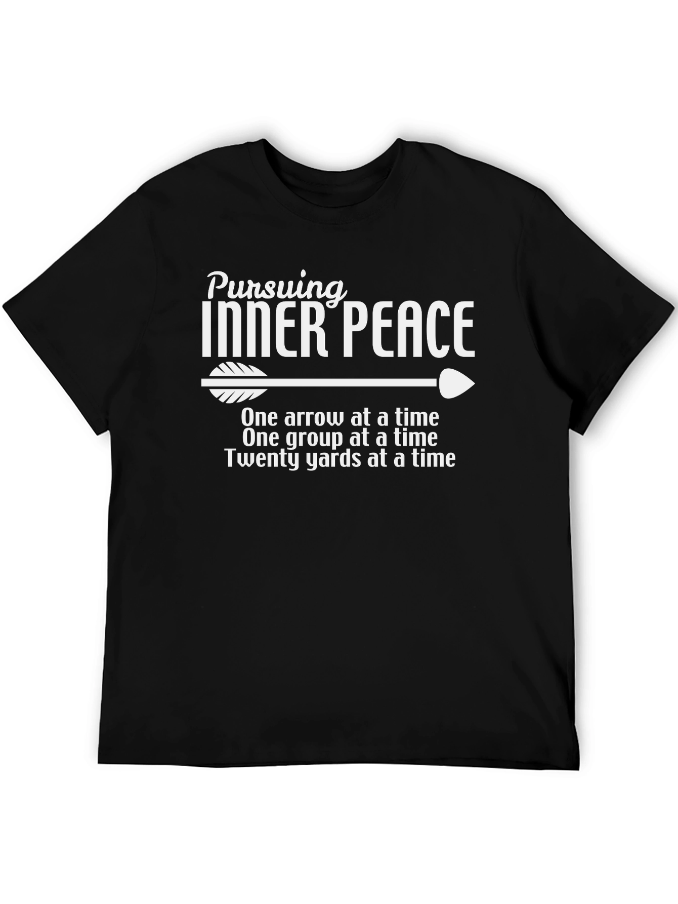 Black Pursuing Inner Peace Arrow T-Shirt view 5