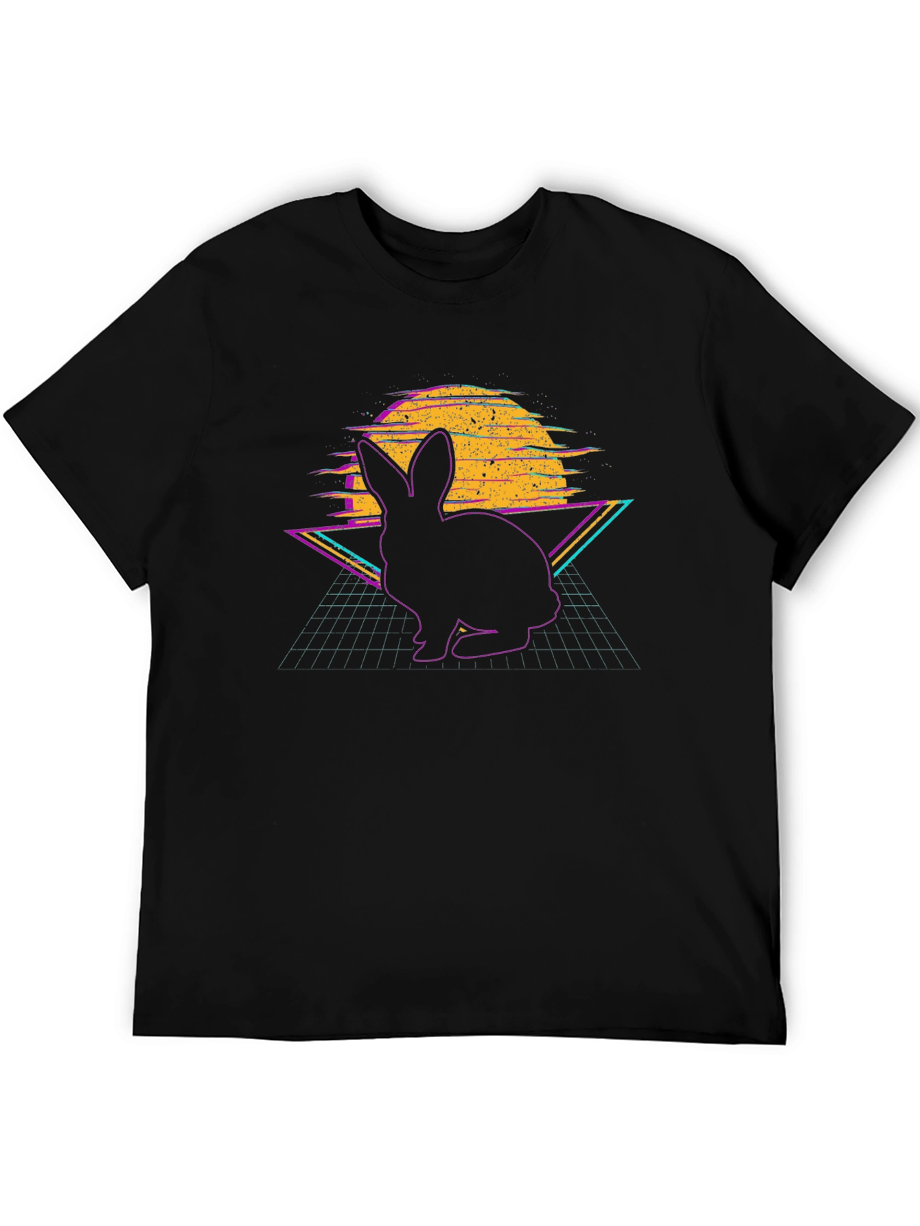 Retro Rabbit T-Shirt - Vaporwave Bunny Design - 5
