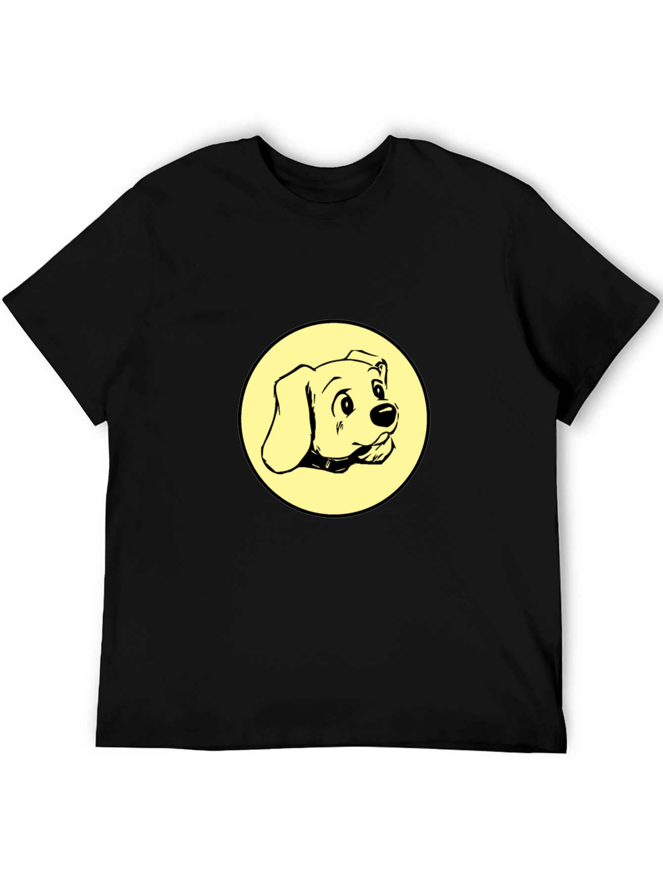 Black Dog Graphic Tee - Black Cotton Comfort view 5