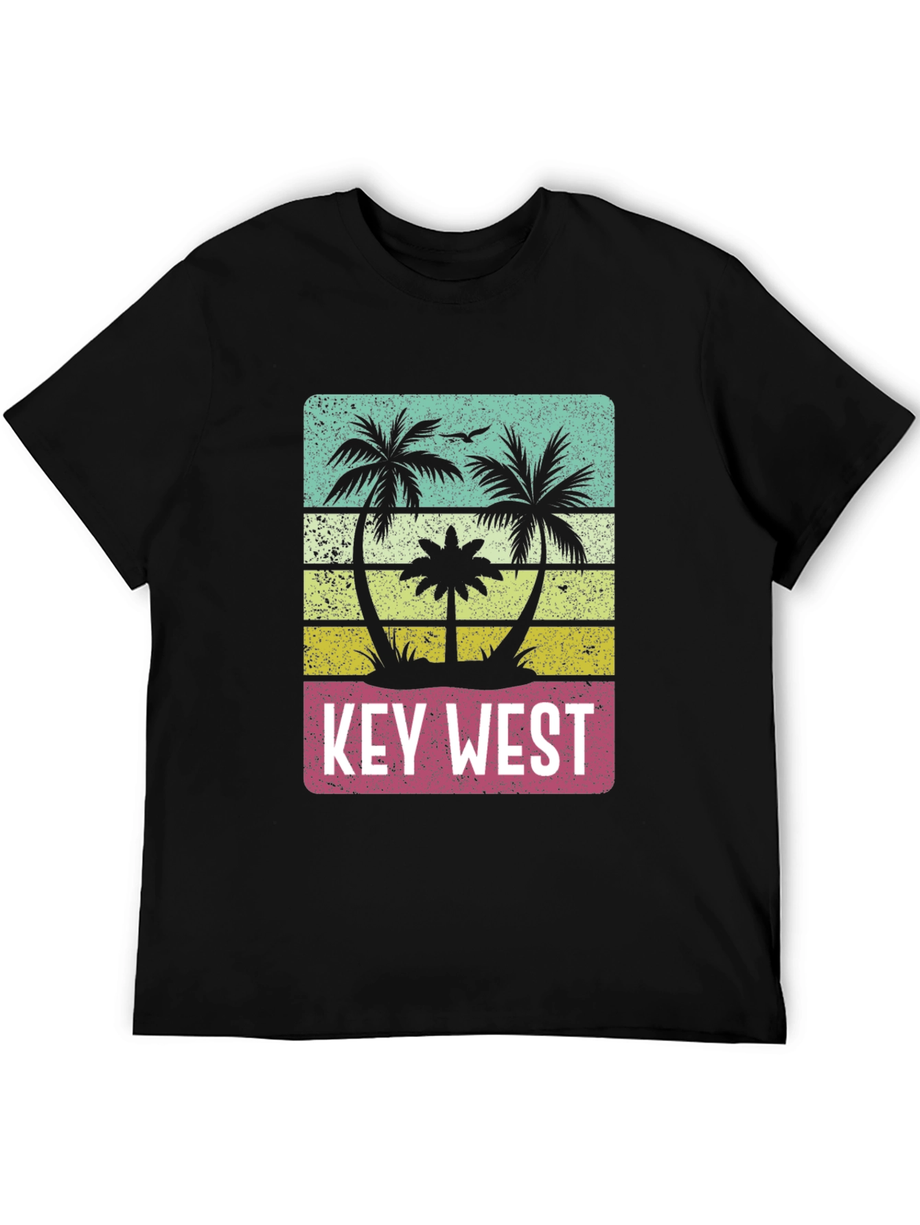 Key West Palm Tree T-Shirt - Retro Style - 5