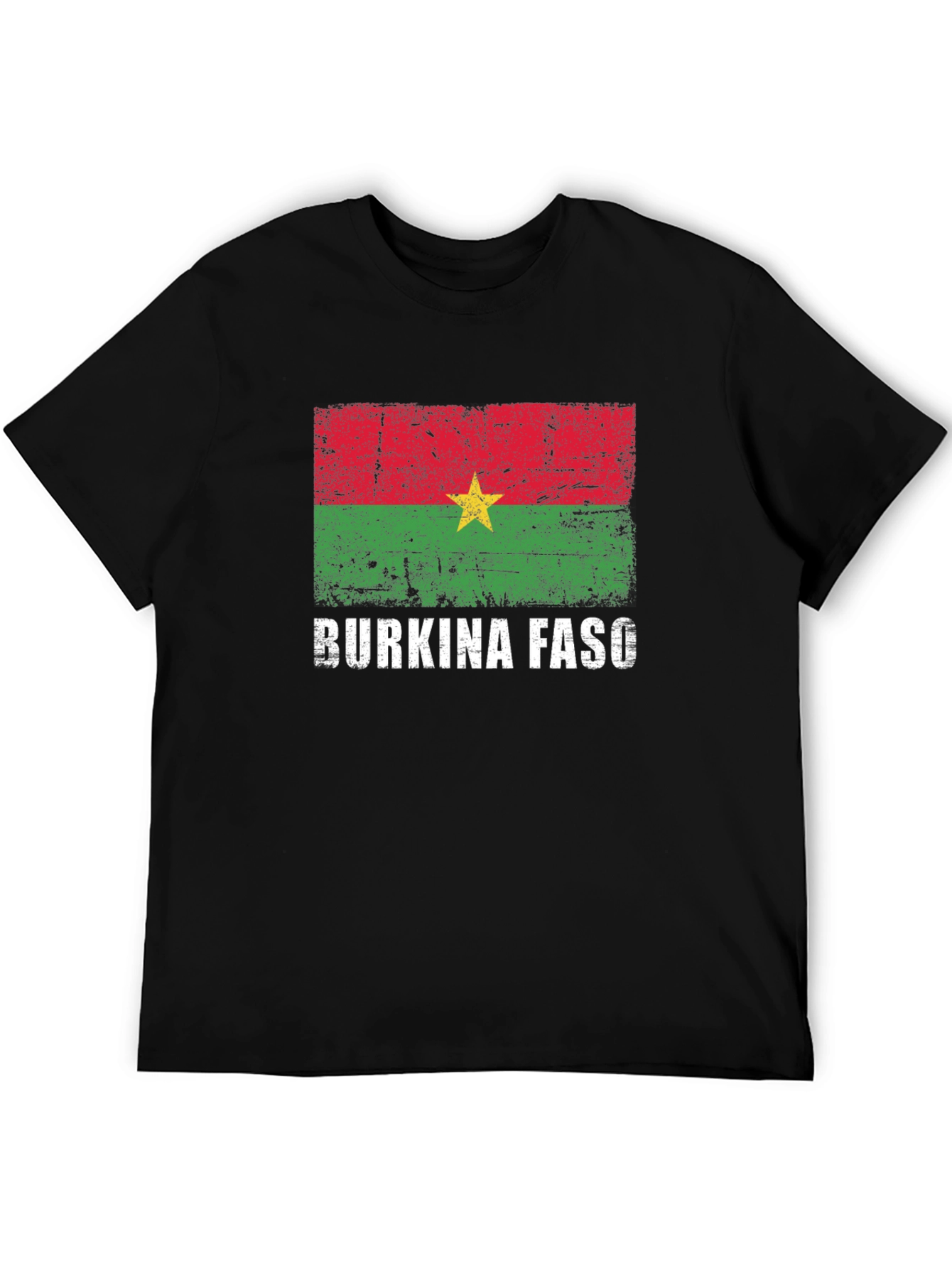 Black Burkina Faso Flag T-Shirt view 5