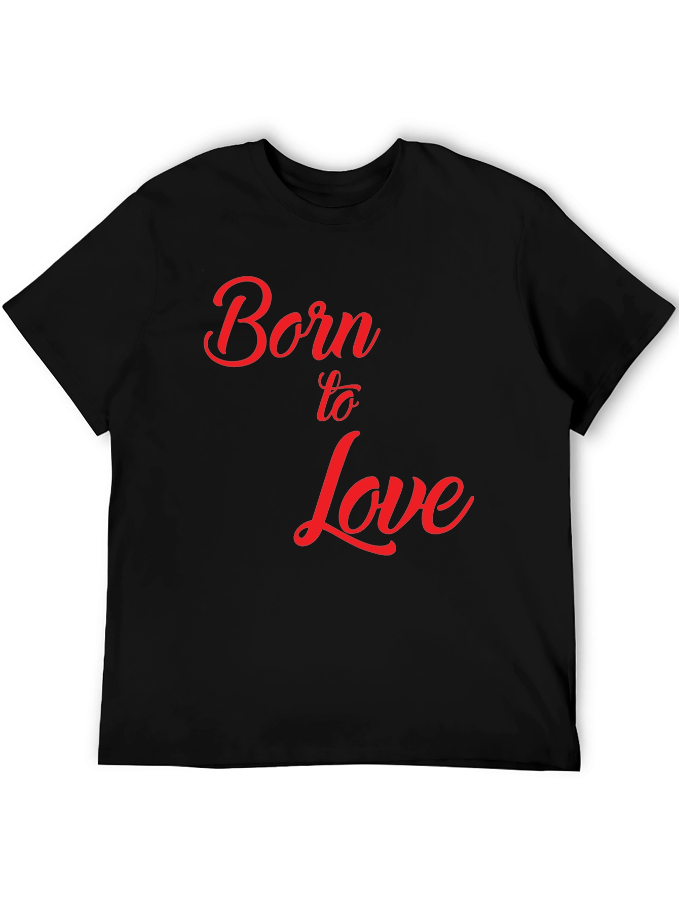 Black Born to Love Graphic T-Shirt - Black view 5