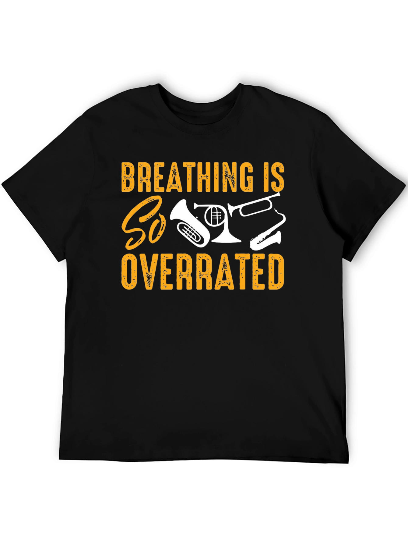 Black Breathing is Overrated Band T-Shirt view 5