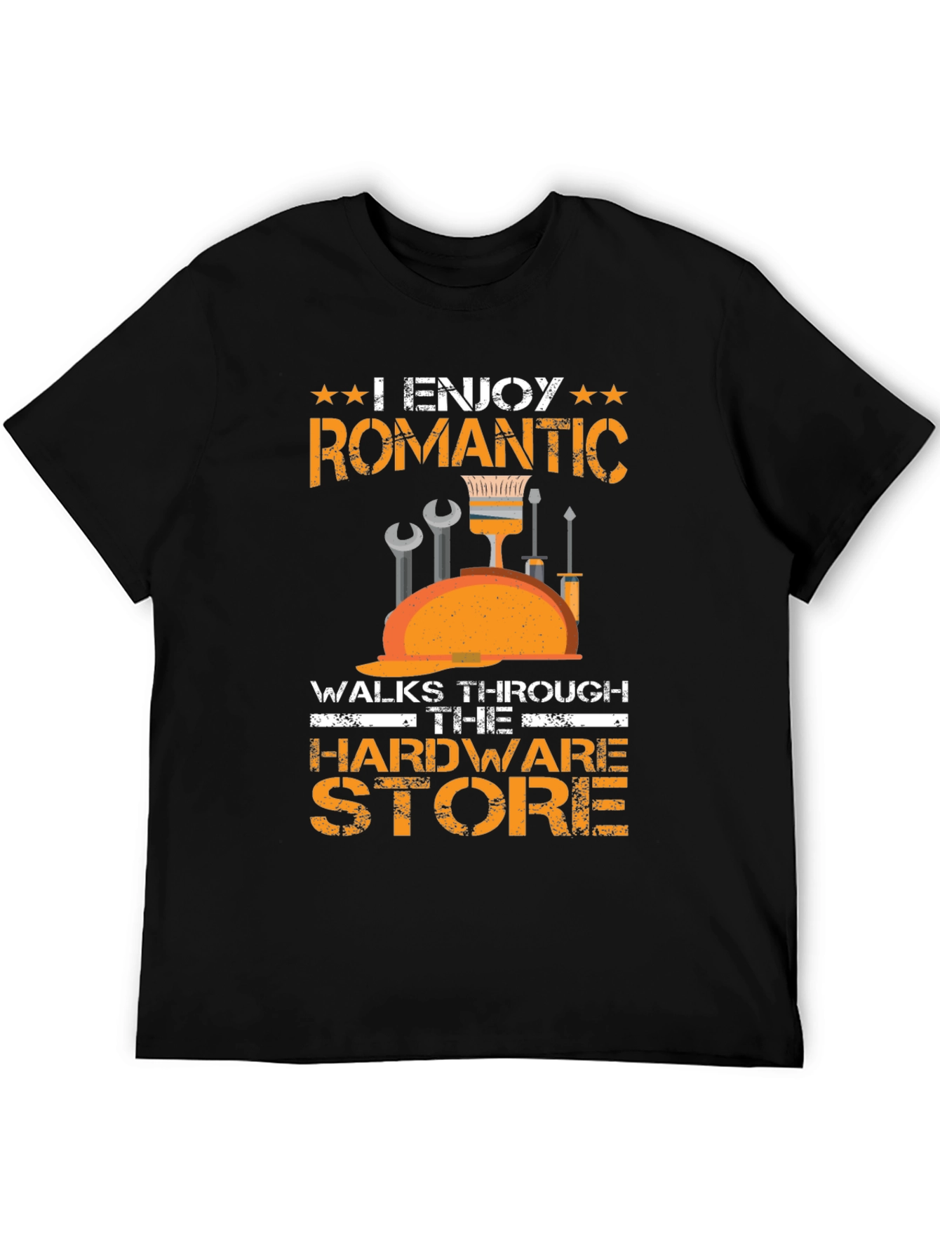 Black Romantic Hardware Store Walk T-Shirt view 5