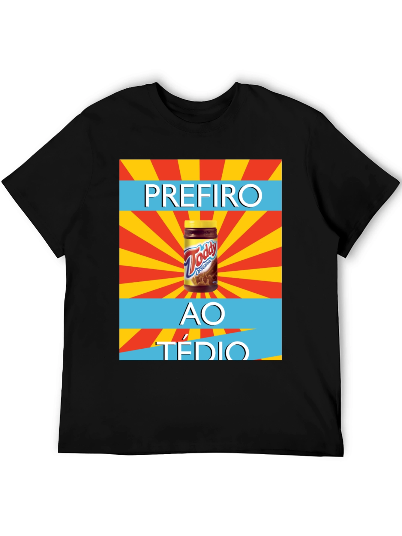 Black Todd Original T-Shirt - Prefiro Ao Tédio Graphic Tee view 5