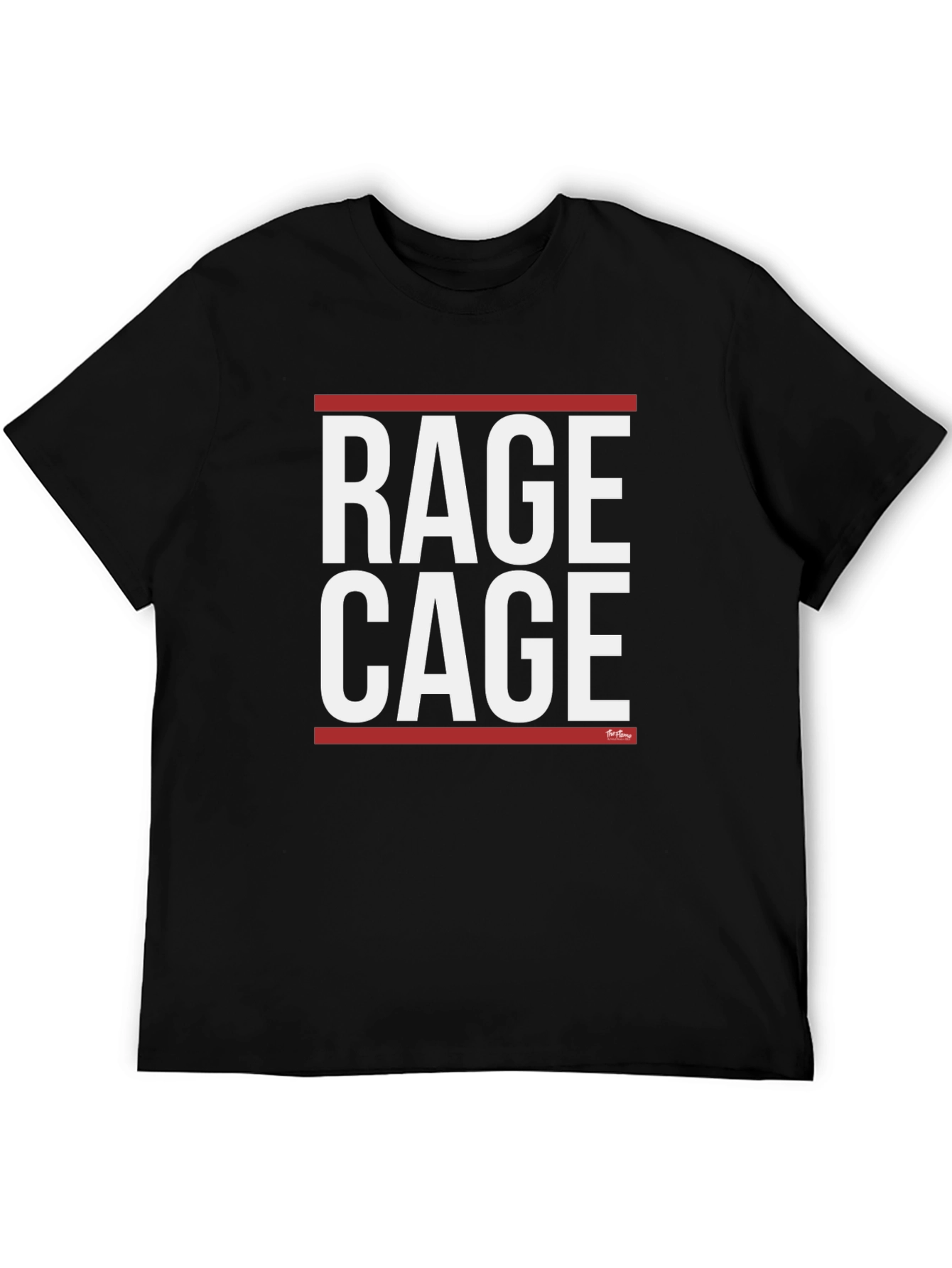 Black Rage Cage Graphic Tee - Bold Statement T-Shirt view 5