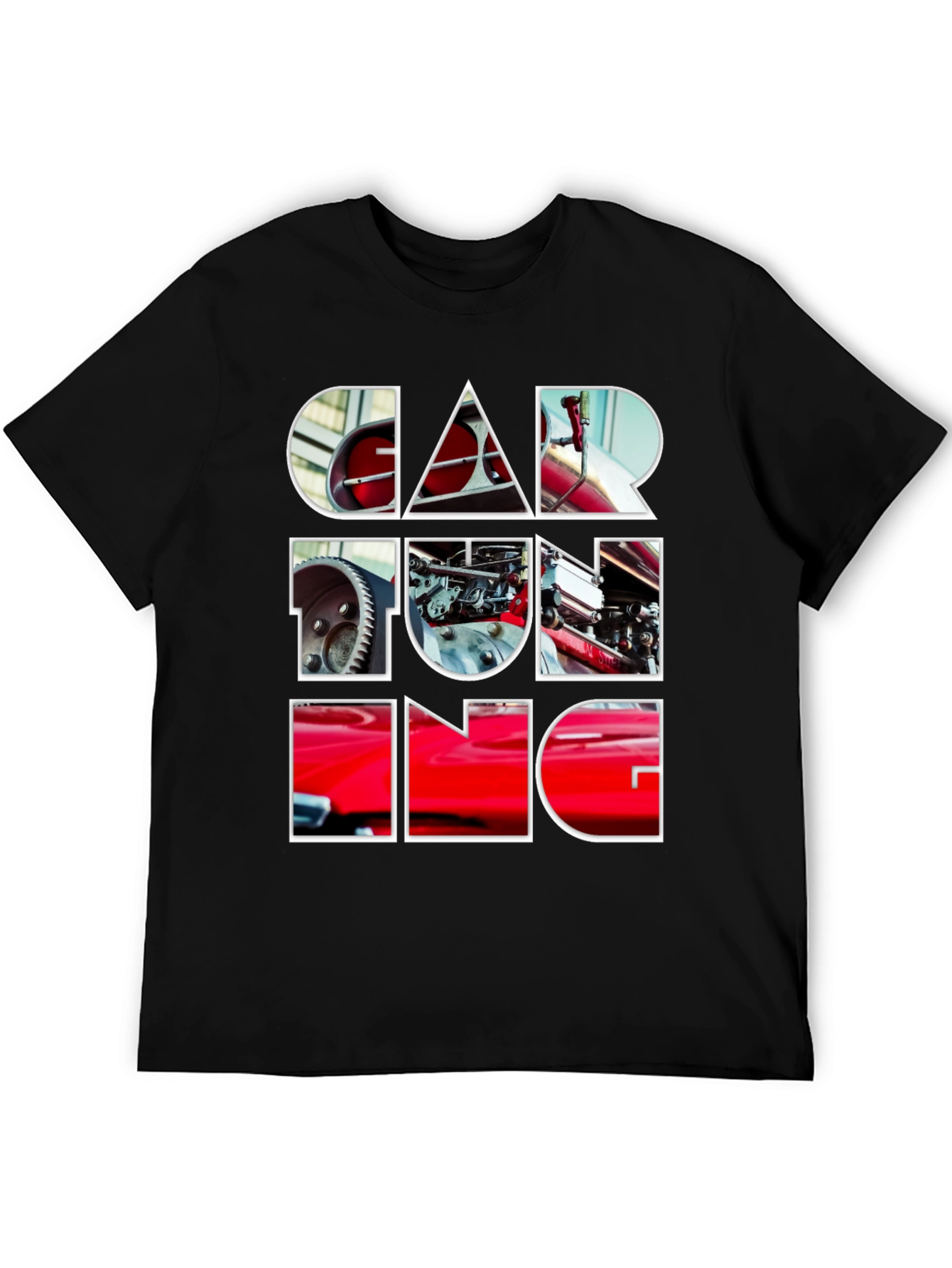 Black Car Tuning Graphic Tee - Automotive Enthusiast Style view 5