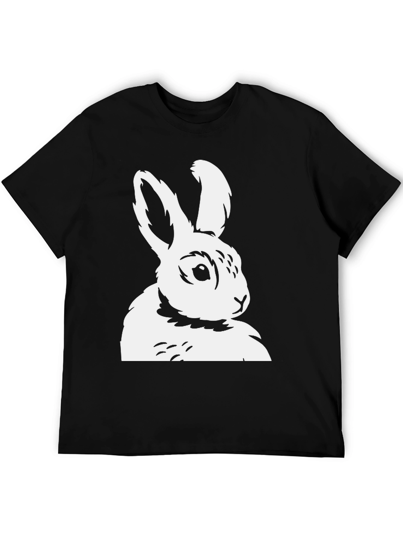 Black Rabbit Graphic Tee - Stylish Cotton Blend Shirt view 5