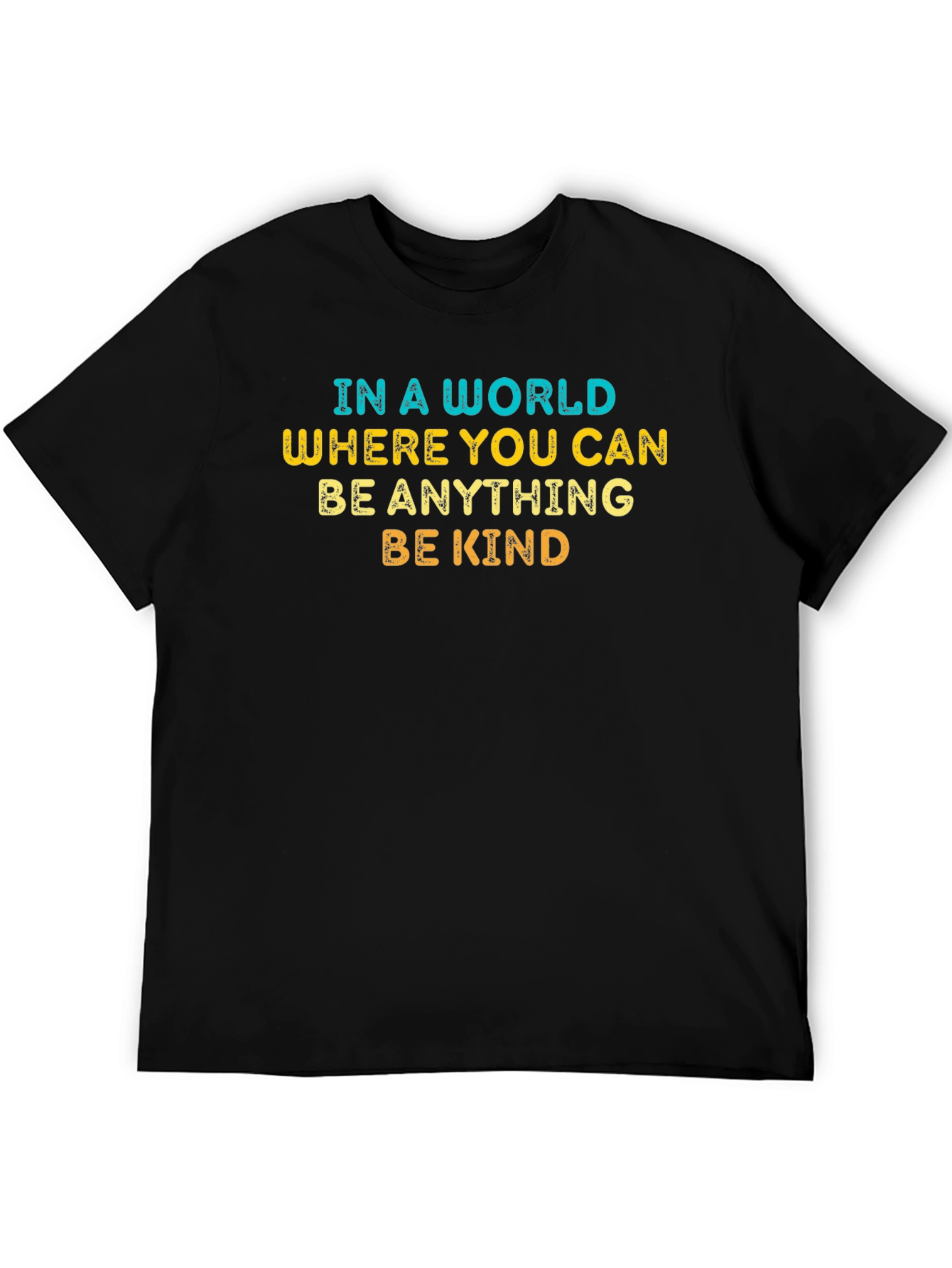 Black Be Kind T-Shirt - Inspirational Graphic Tee view 5